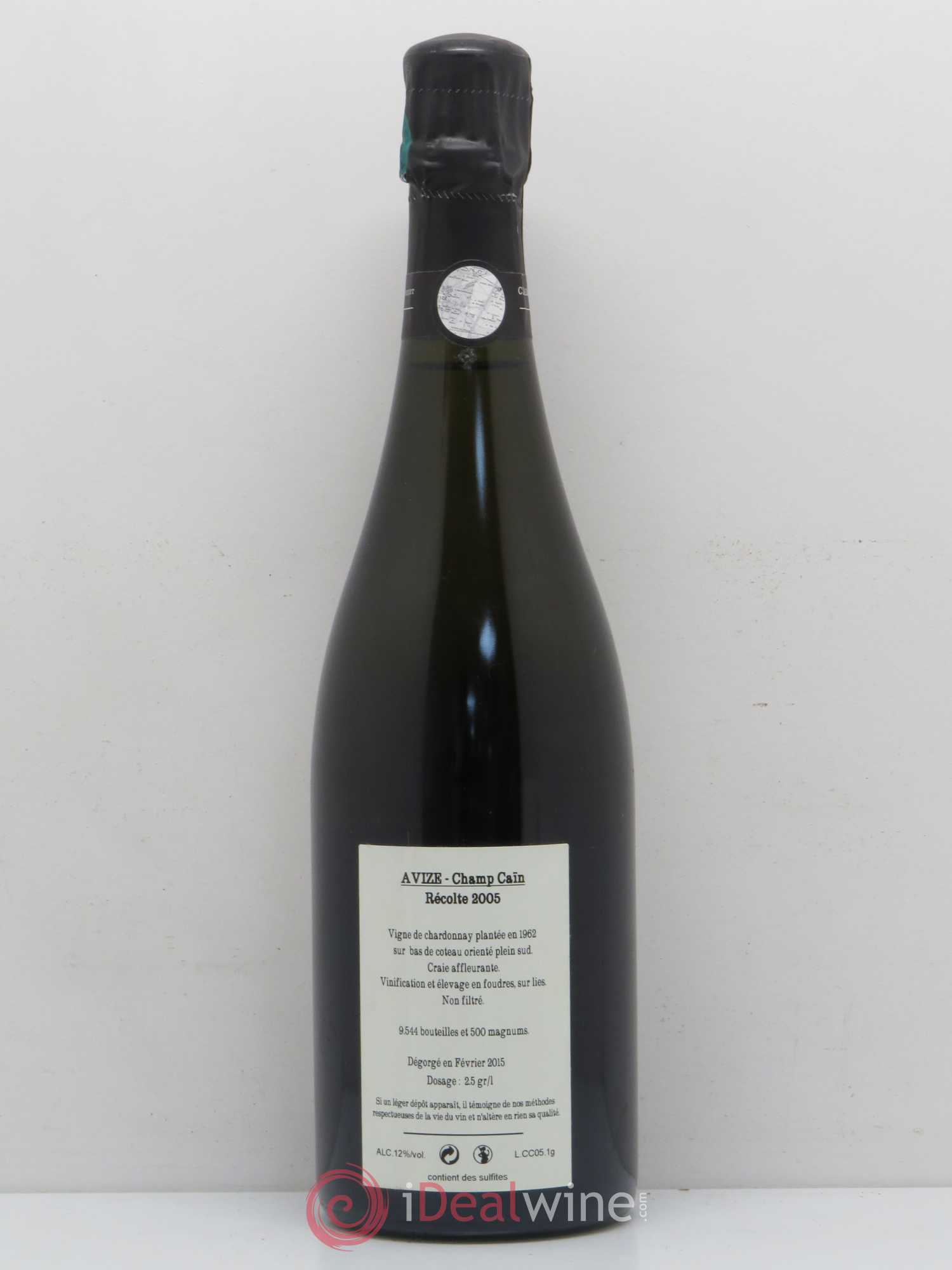 Avize Champ Caïn Extra-Brut Jacquesson 2005 - Lot de 1 bouteille - 1