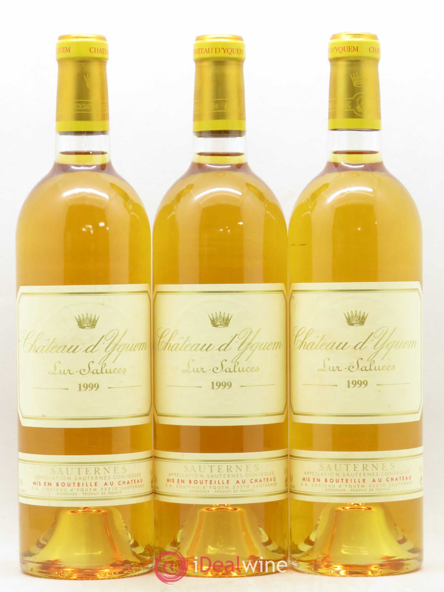 Château d' Yquem 1er Cru Classé Supérieur 1999 - Lotto di 3 bottiglie - 0