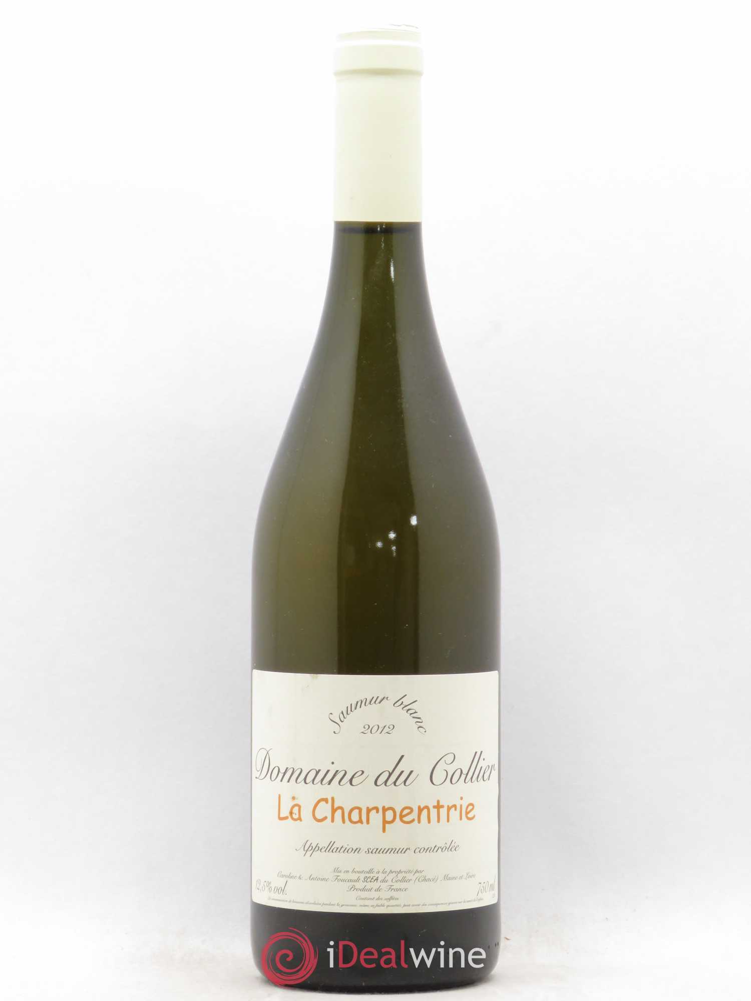 Saumur La Charpentrie Domaine du Collier 2012 - Lot de 1 bouteille - 0