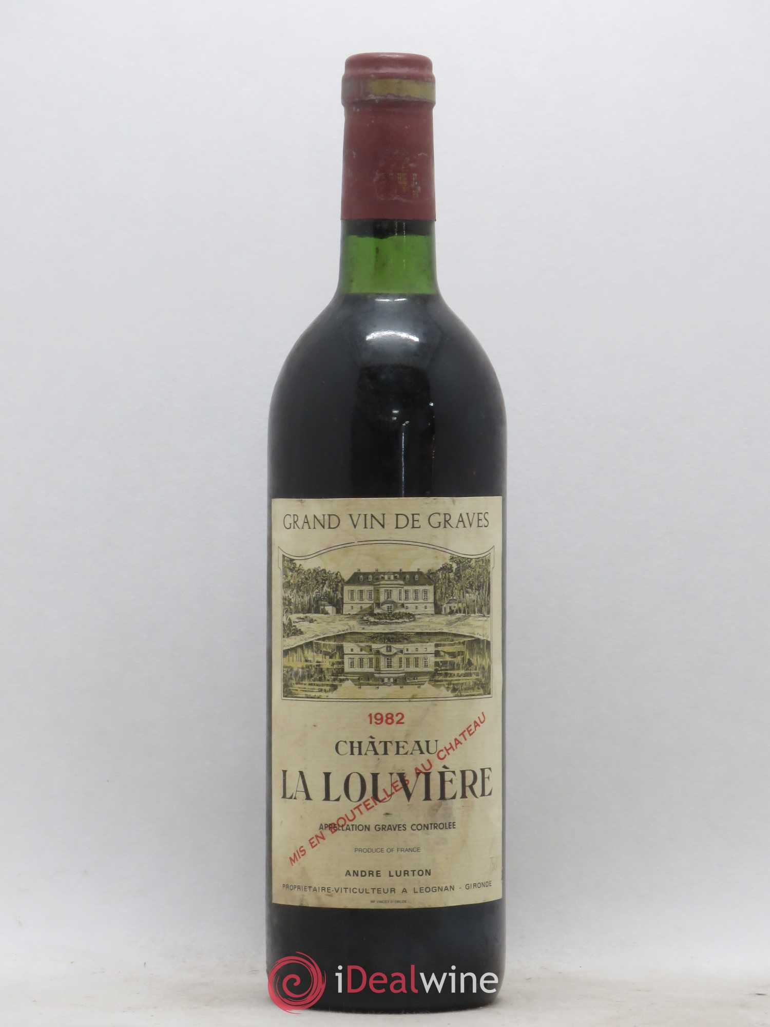 Château la Louvière 1982 - Lot de 1 bouteille - 0