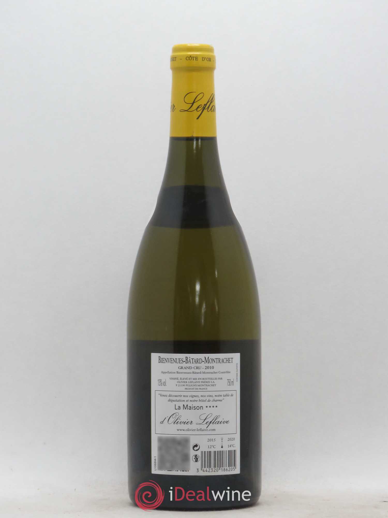 Bienvenues-Bâtard-Montrachet Grand Cru Olivier Leflaive 2010 - Lot de 1 bouteille - 1