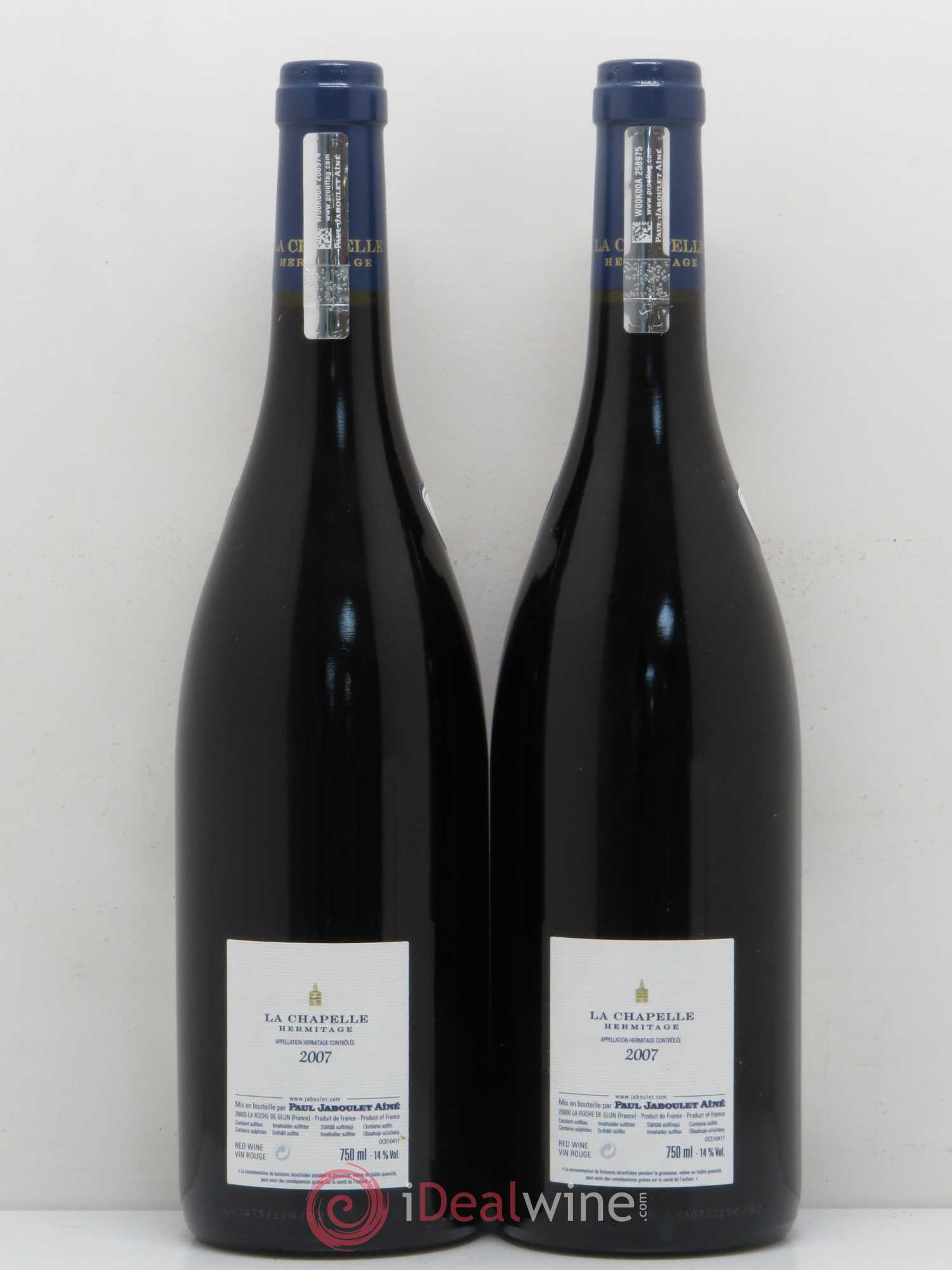 Hermitage La Chapelle Paul Jaboulet Ainé 2007 - Lot de 2 bouteilles - 1