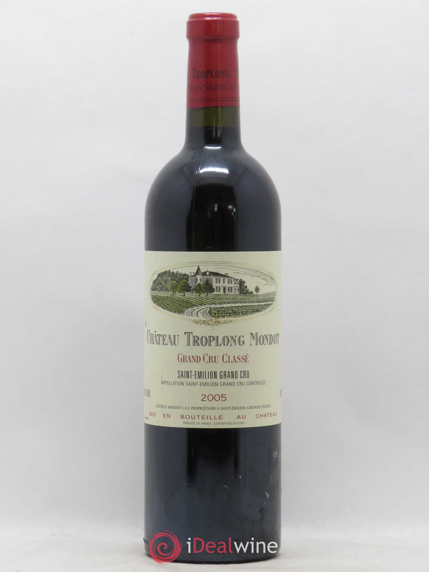 Château Troplong Mondot 1er Grand Cru Classé B 2005 - Lot de 1 bouteille - 0