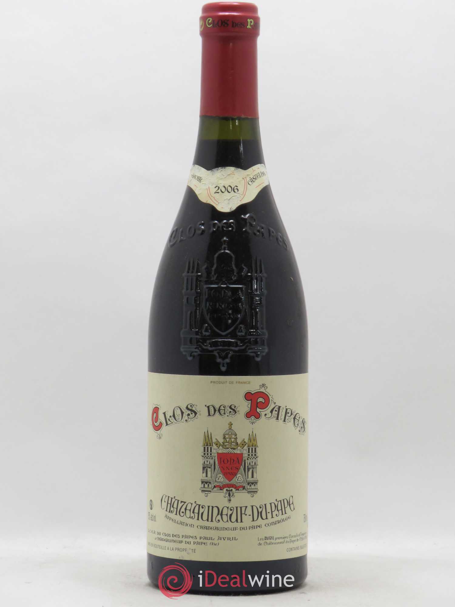 Châteauneuf-du-Pape Clos des Papes - Paul Avril 2006 - Lot de 1 bouteille - 0