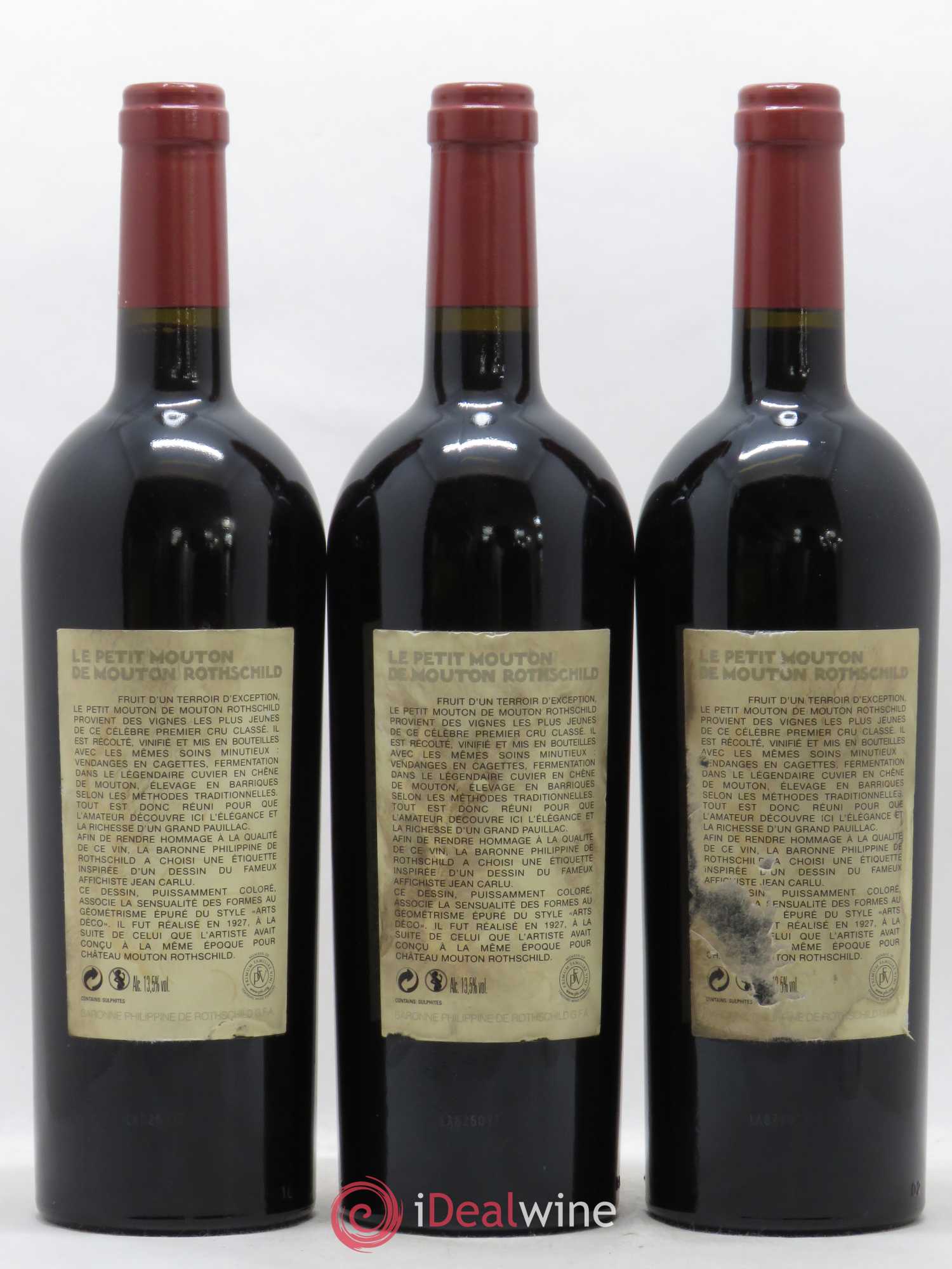 Petit Mouton Second Vin 2010 - Lot de 3 bouteilles - 1