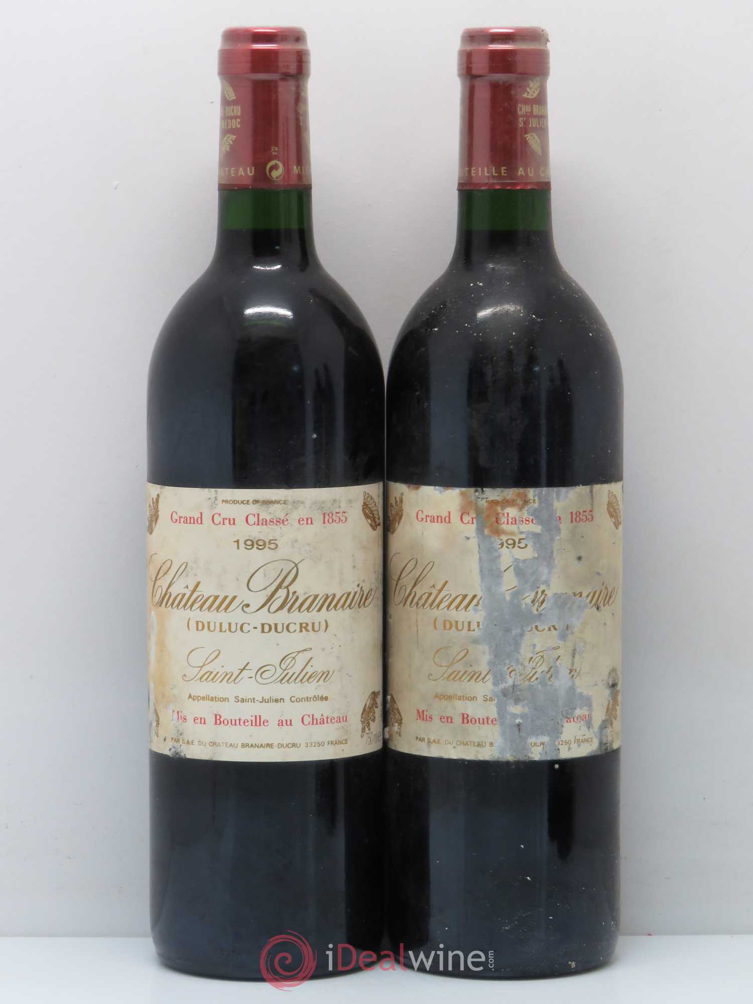 Château Branaire Ducru 4ème Grand Cru Classé 1995 - Lot de 2 bouteilles - 0