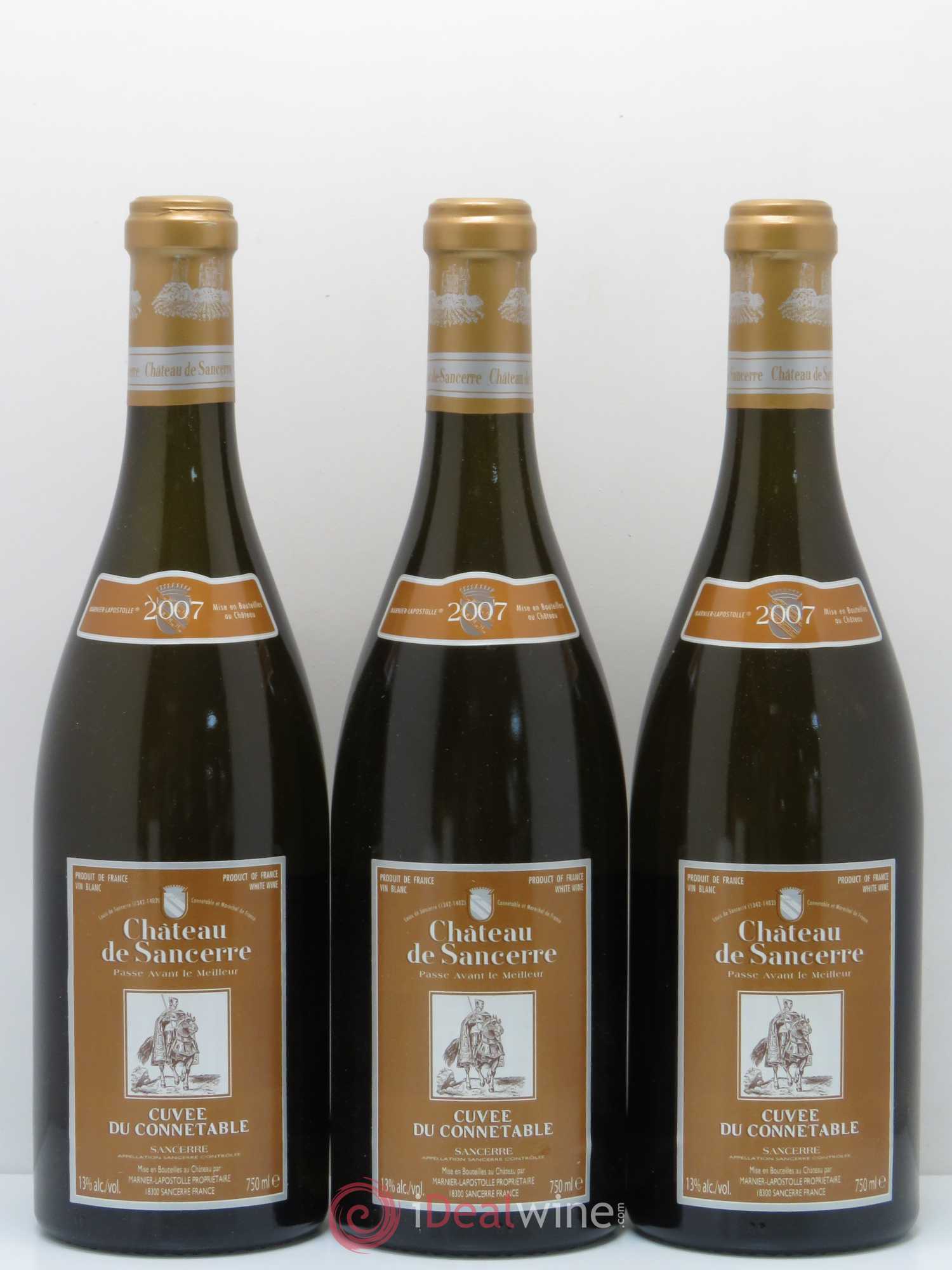 Sancerre Château De Sancerre Cuvee Du Connetable 2007 - Posten von 3 Flaschen - 0