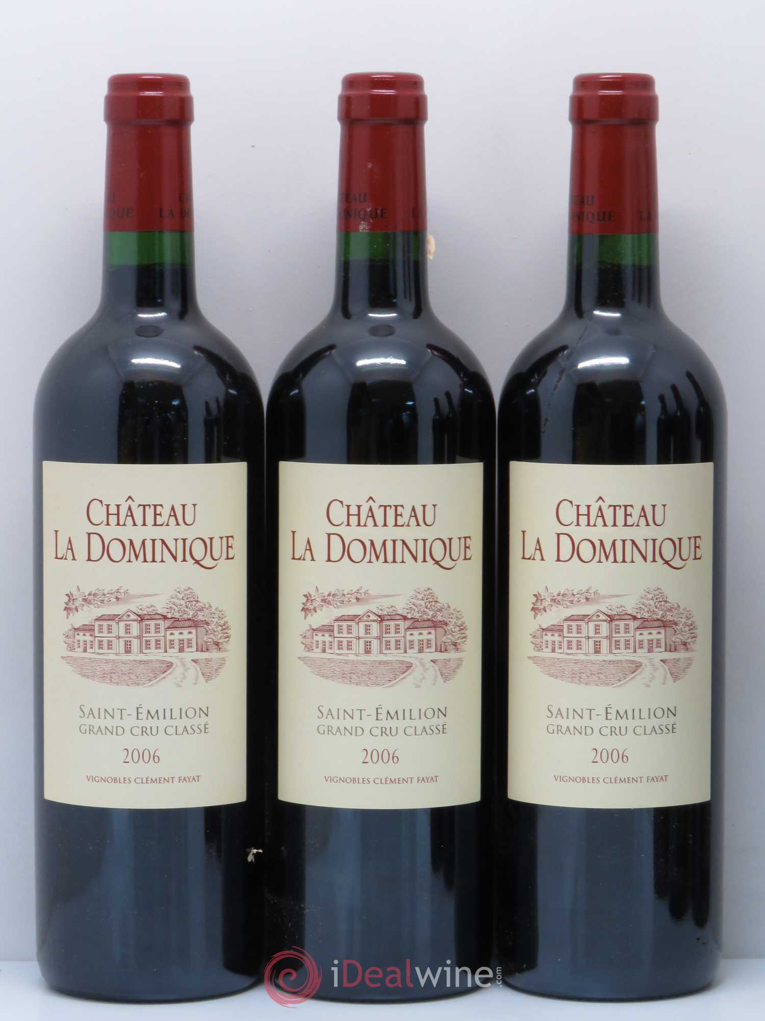 Château la Dominique Grand Cru Classé 2006 - Lot de 6 bouteilles - 1