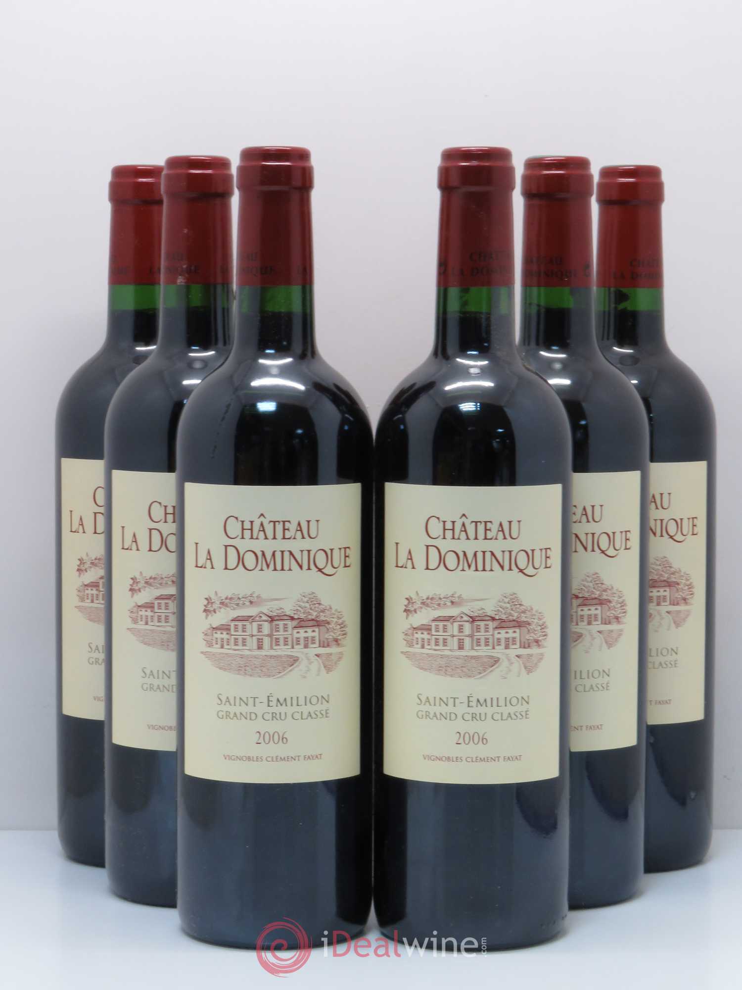 Château la Dominique Grand Cru Classé 2006 - Lot de 6 bouteilles - 0