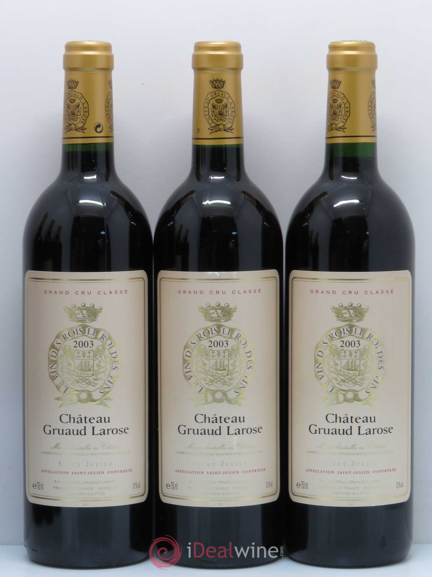 Château Gruaud Larose 2ème Grand Cru Classé 2003 - Lot de 6 bouteilles - 1