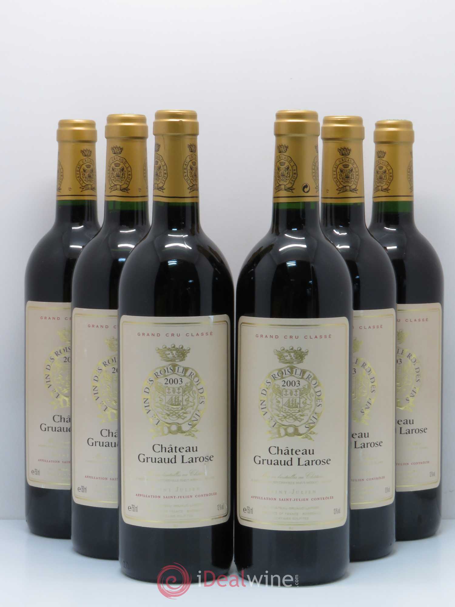 Château Gruaud Larose 2ème Grand Cru Classé 2003 - Lot de 6 bouteilles - 0