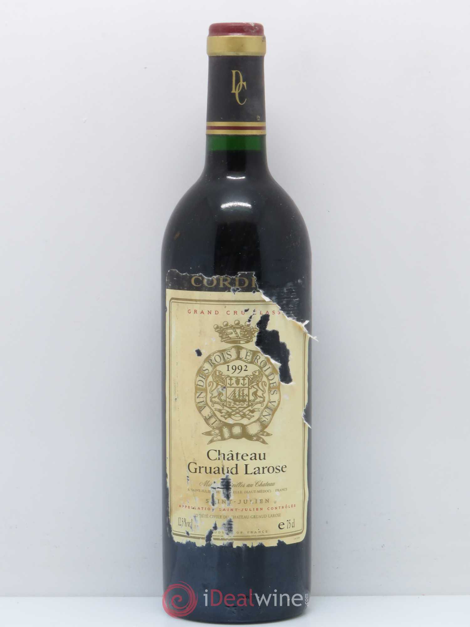 Château Gruaud Larose 2ème Grand Cru Classé 1992 - Lot de 1 bouteille - 0