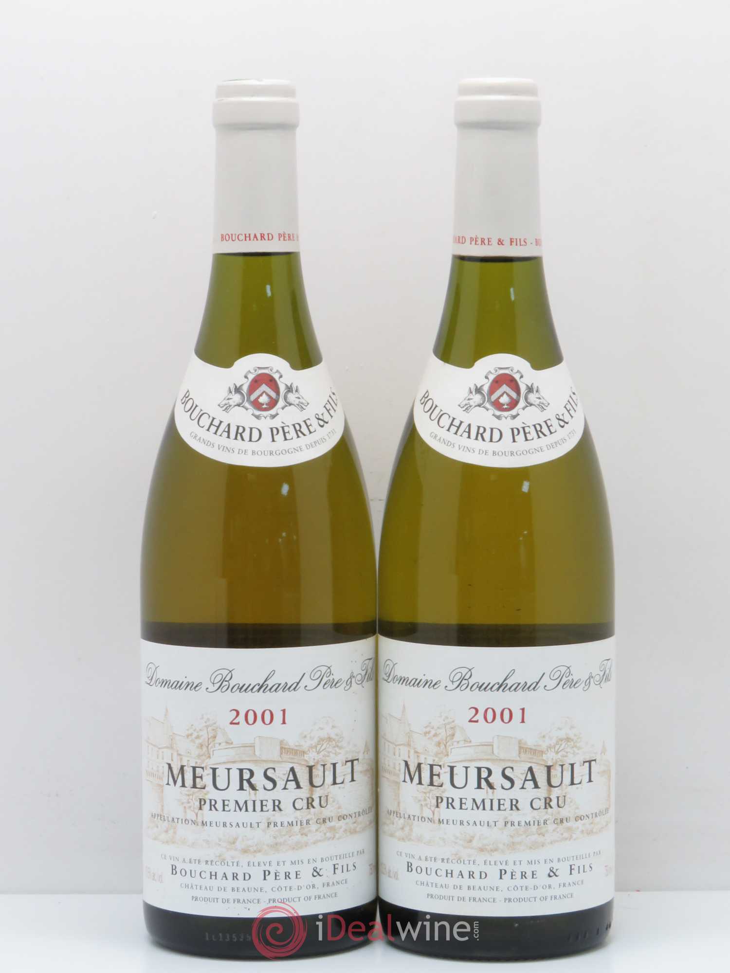 Meursault 1er Cru Bouchard P et F 2001 - Posten von 2 Flaschen - 0