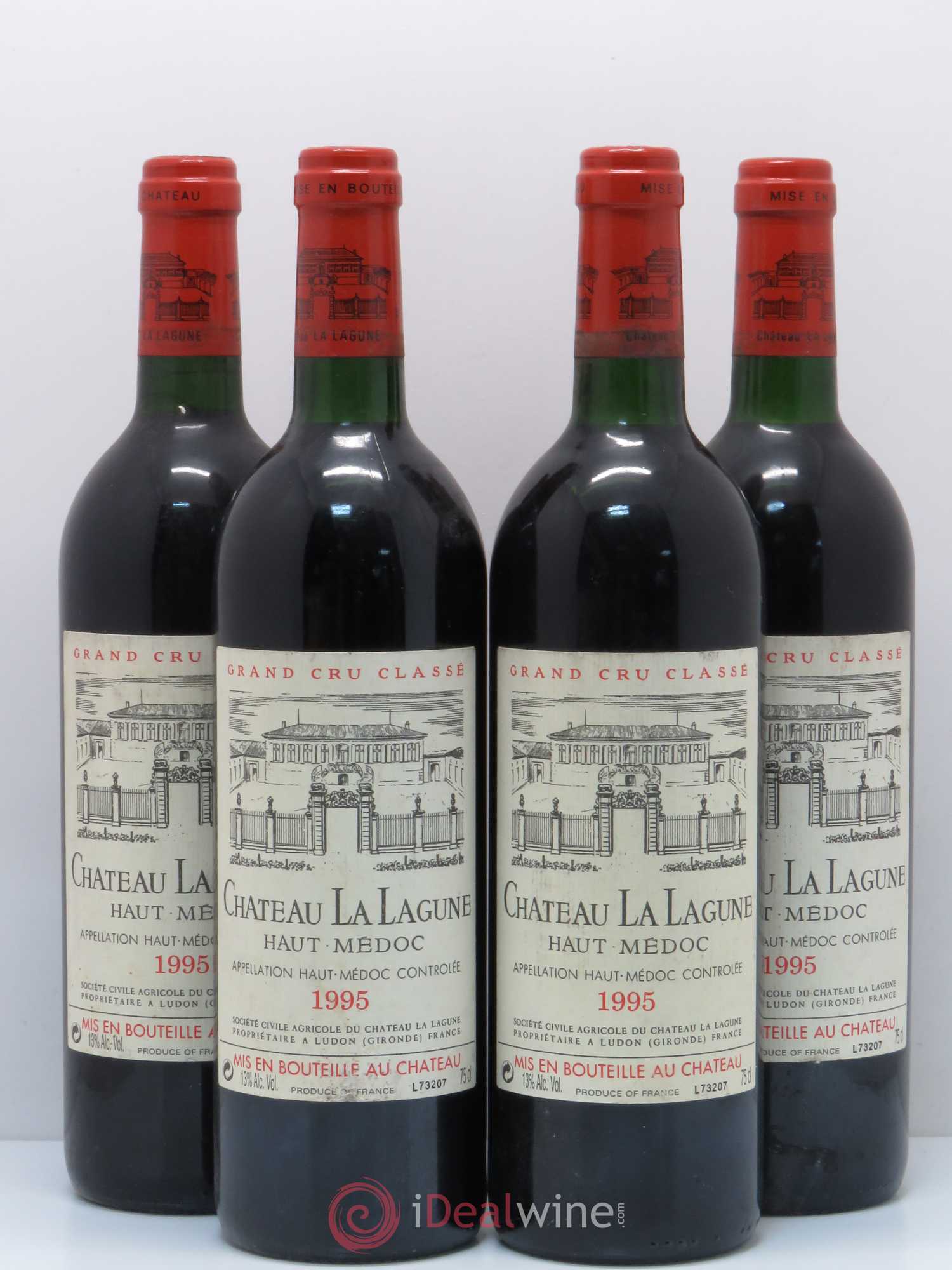 Château la Lagune 3ème Grand Cru Classé 1995 - Lot de 4 bouteilles - 0