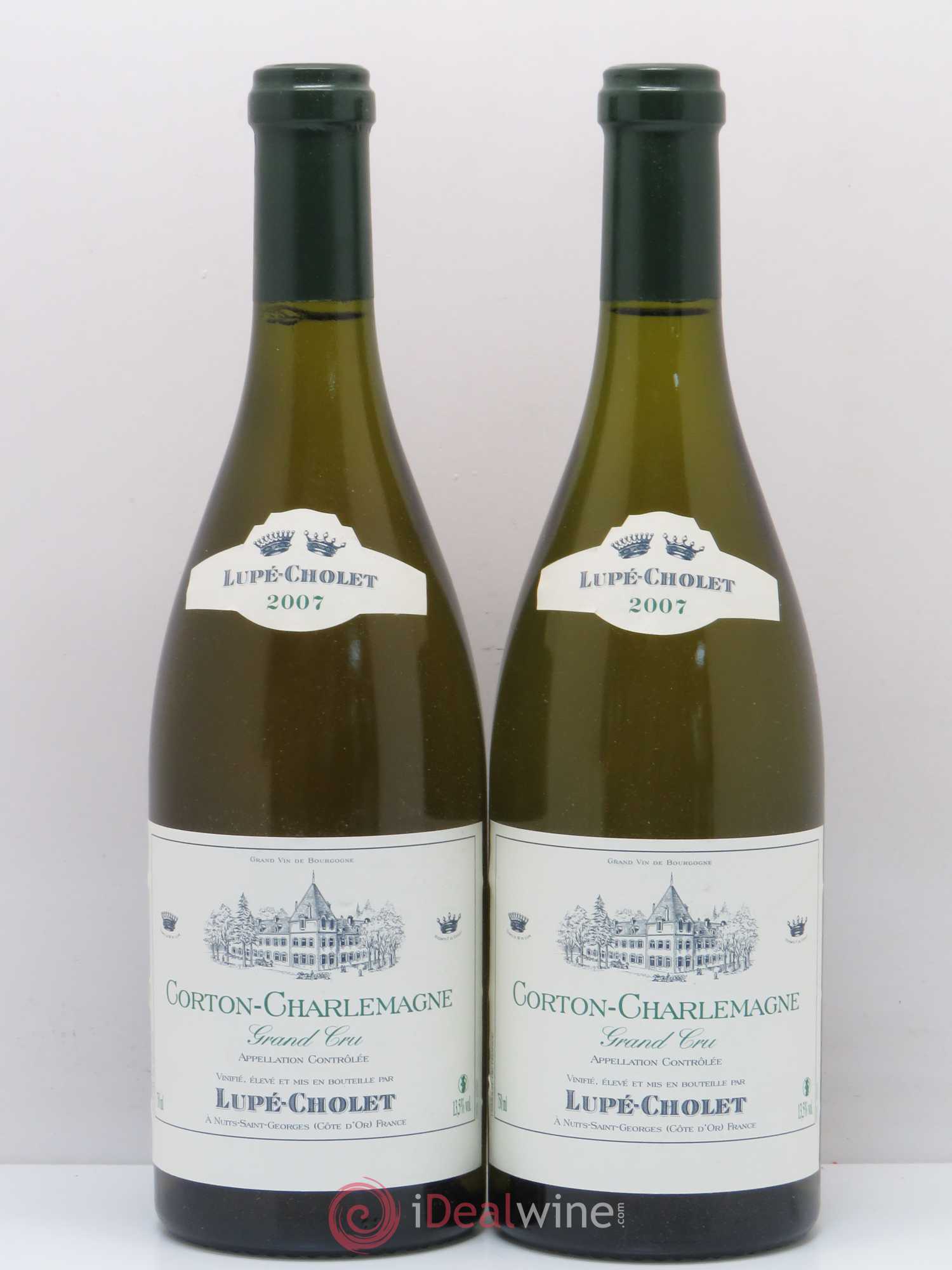 Corton-Charlemagne Grand Cru Lupe Cholet 2007 - Lot de 2 bouteilles - 0