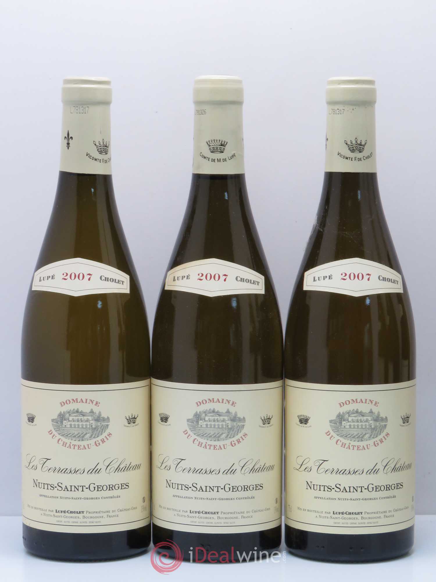 Nuits-Saint-Georges Les Terrasses Du Château Domaine du Château Gris - Lupé Cholet 2007 - Posten von 6 Flaschen - 1
