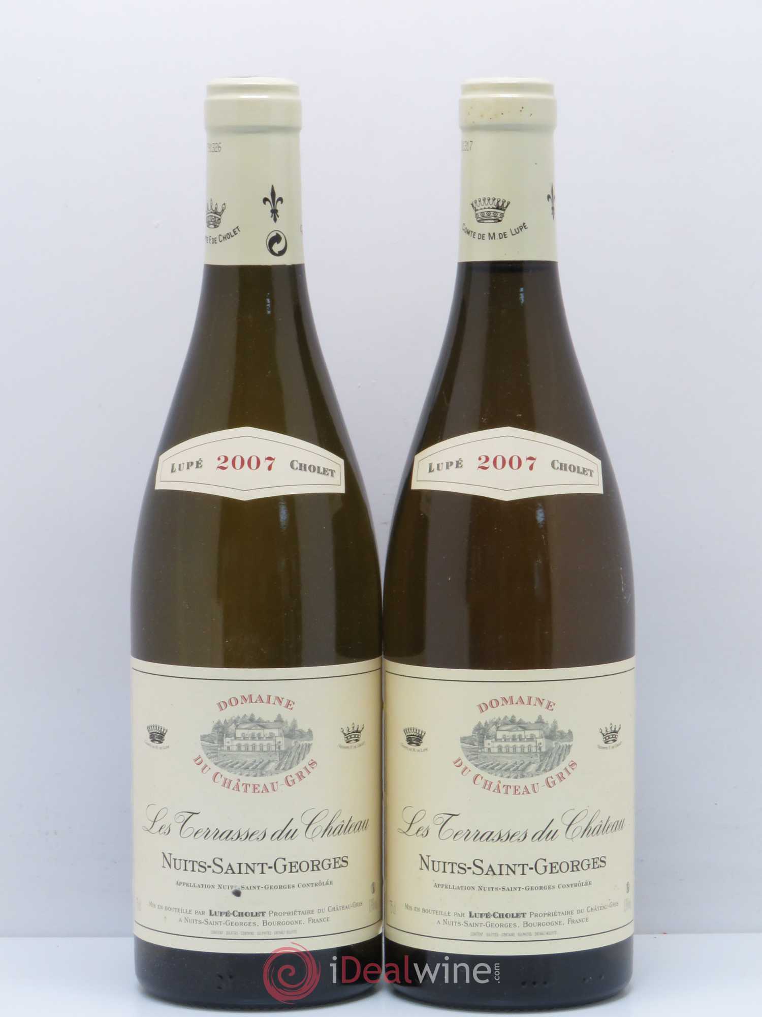 Nuits-Saint-Georges Les Terrasses Du Château Domaine du Château Gris - Lupé Cholet 2007 - Posten von 2 Flaschen - 0