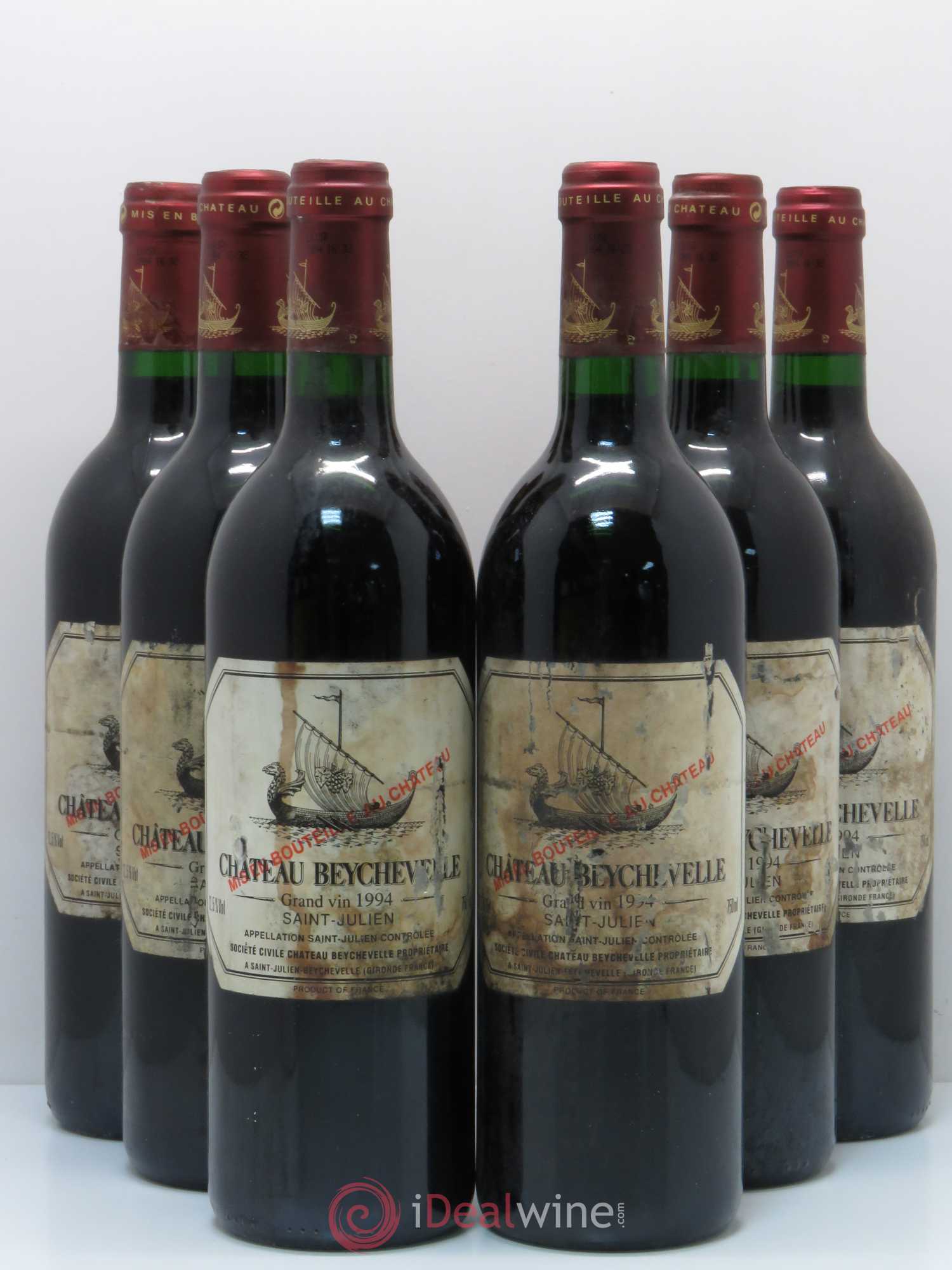 Château Beychevelle 4ème Grand Cru Classé 1994 - Lot de 6 bouteilles - 0