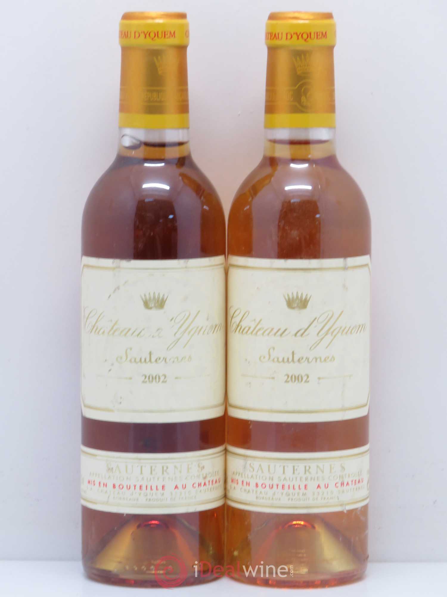 Château d' Yquem 1er Cru Classé Supérieur 2002 - Posten von 2 Demi-Flaschen - 0