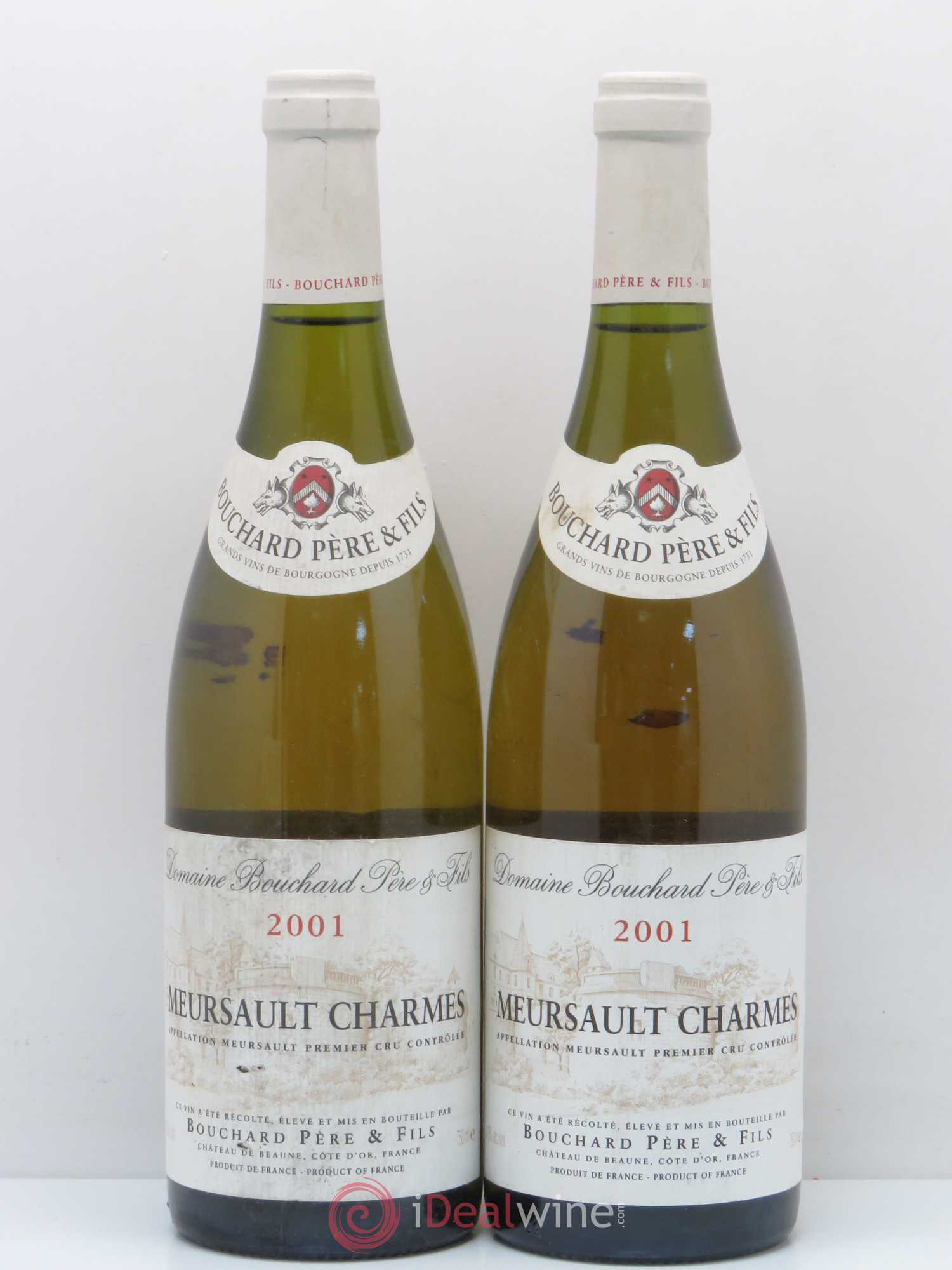 Meursault 1er Cru Charmes Bouchard Père & Fils 2001 - Lot de 2 bouteilles - 0