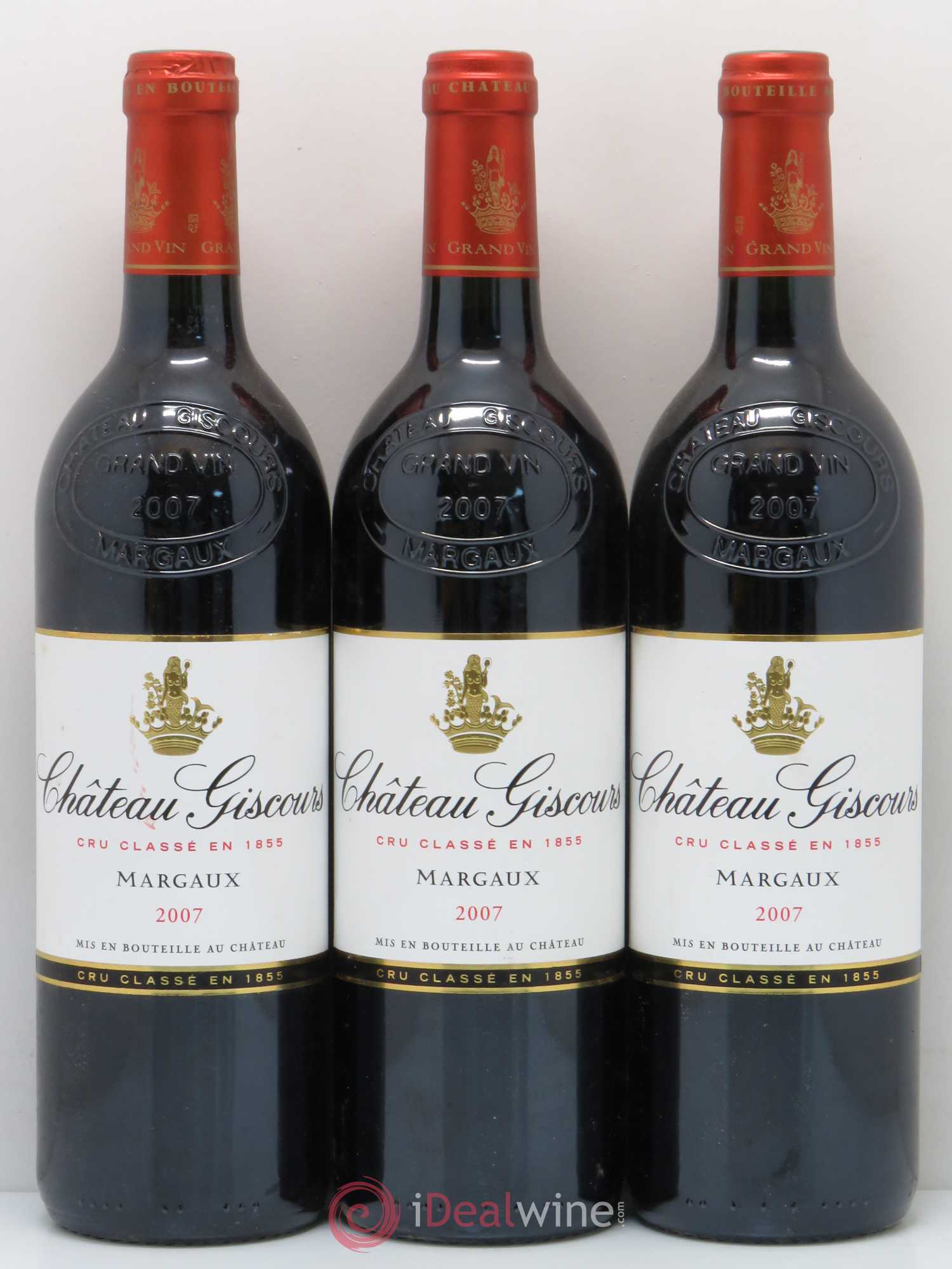 Château Giscours 3ème Grand Cru Classé 2007 - Lot de 3 bouteilles - 0