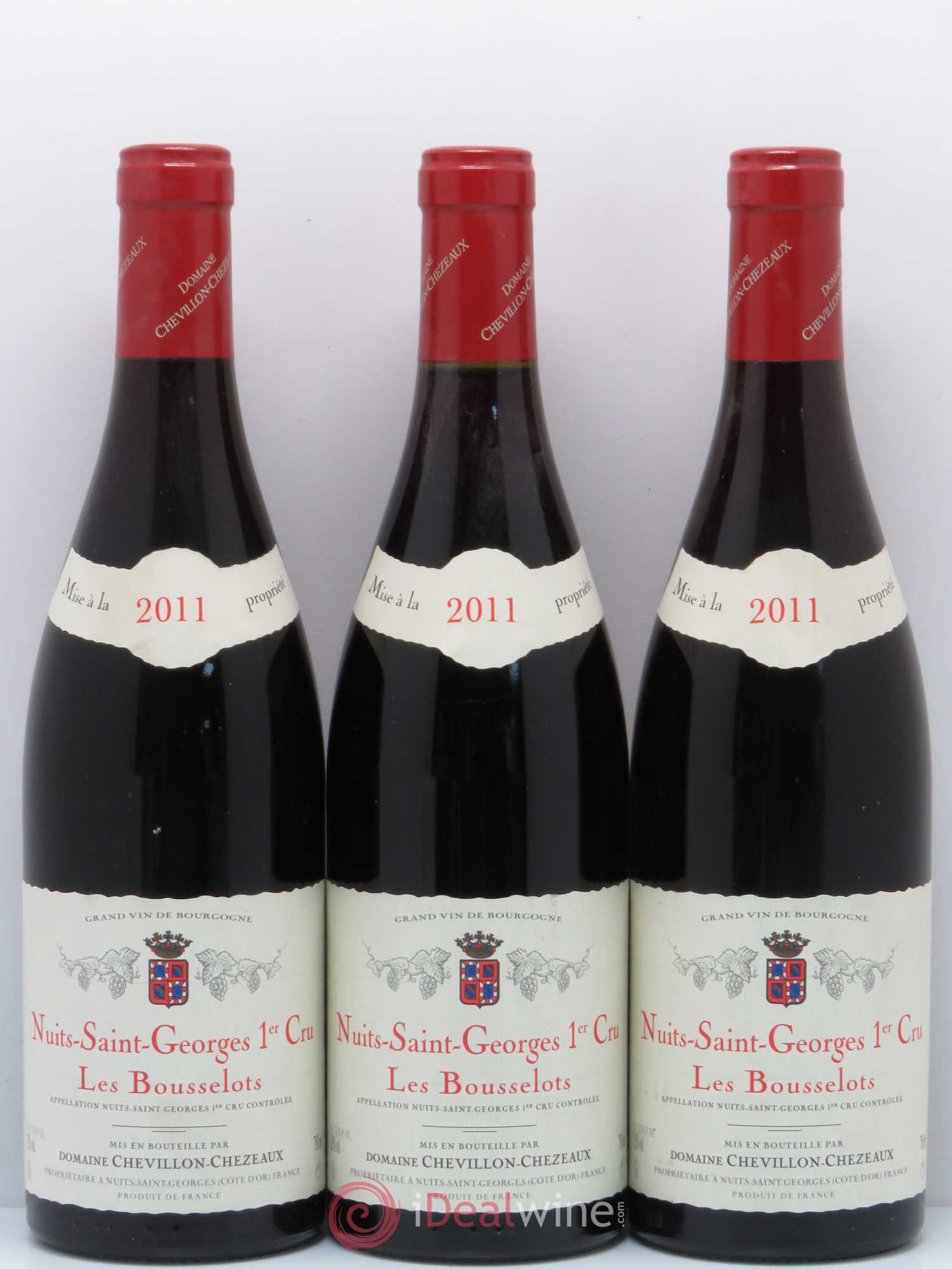 Nuits-Saint-Georges 1er Cru Chevillon-Chezeaux 2011 - Lot de 3 bouteilles - 0