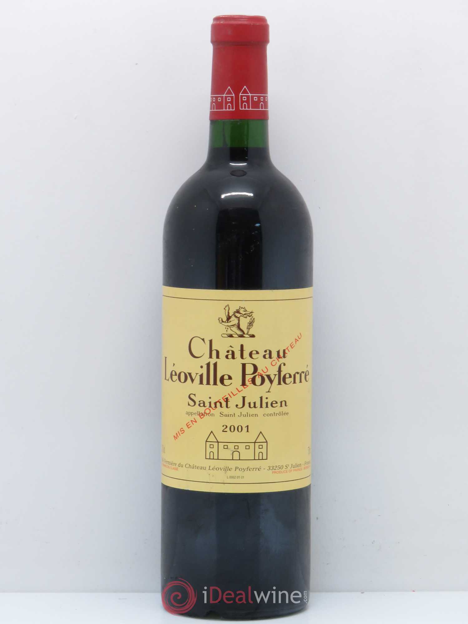 Château Léoville Poyferré 2ème Grand Cru Classé 2001 - Lot de 1 bouteille - 0