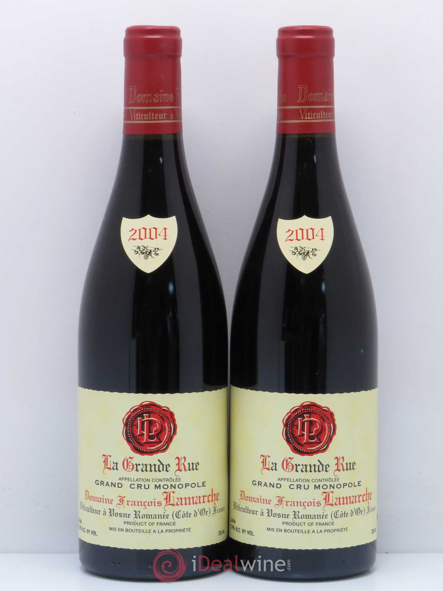 La Grande Rue Grand Cru Lamarche (Domaine) 2004 - Lot de 2 bouteilles - 0
