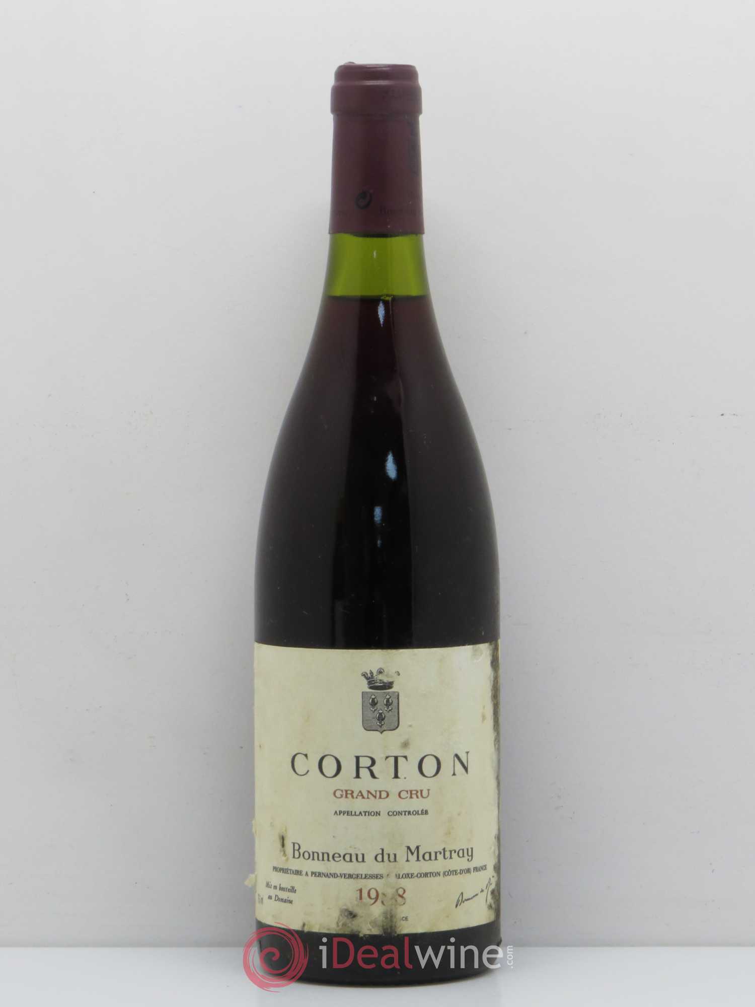 Corton Grand Cru Bonneau du Martray (Domaine) 1988 - Lot de 1 bouteille - 0