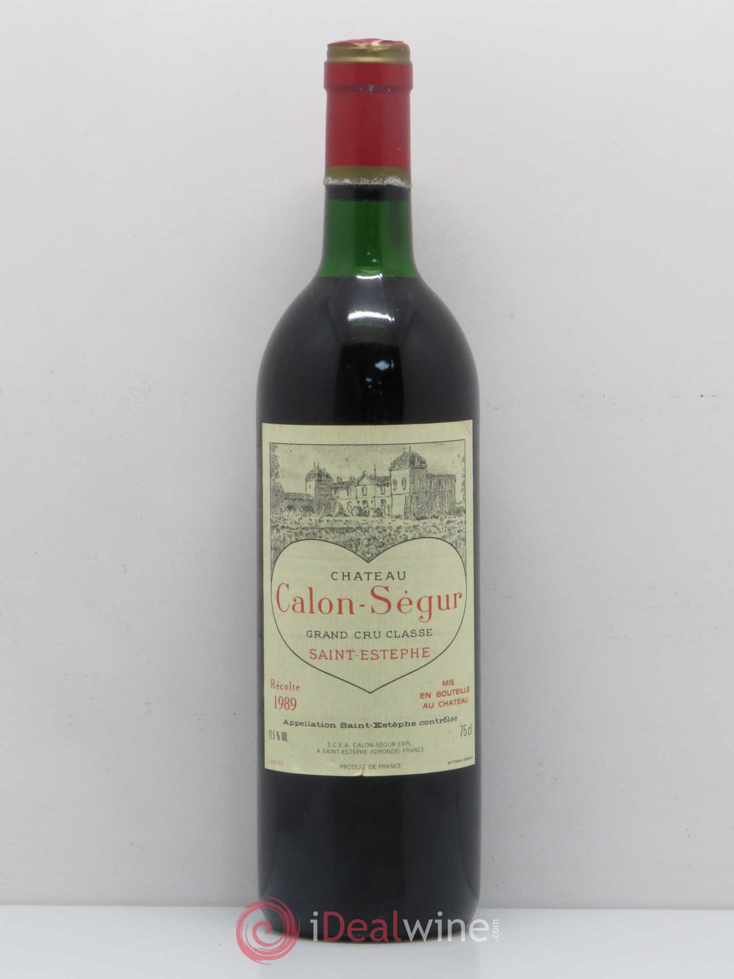 Château Calon Ségur 3ème Grand Cru Classé 1989 - Lot de 1 bouteille - 0