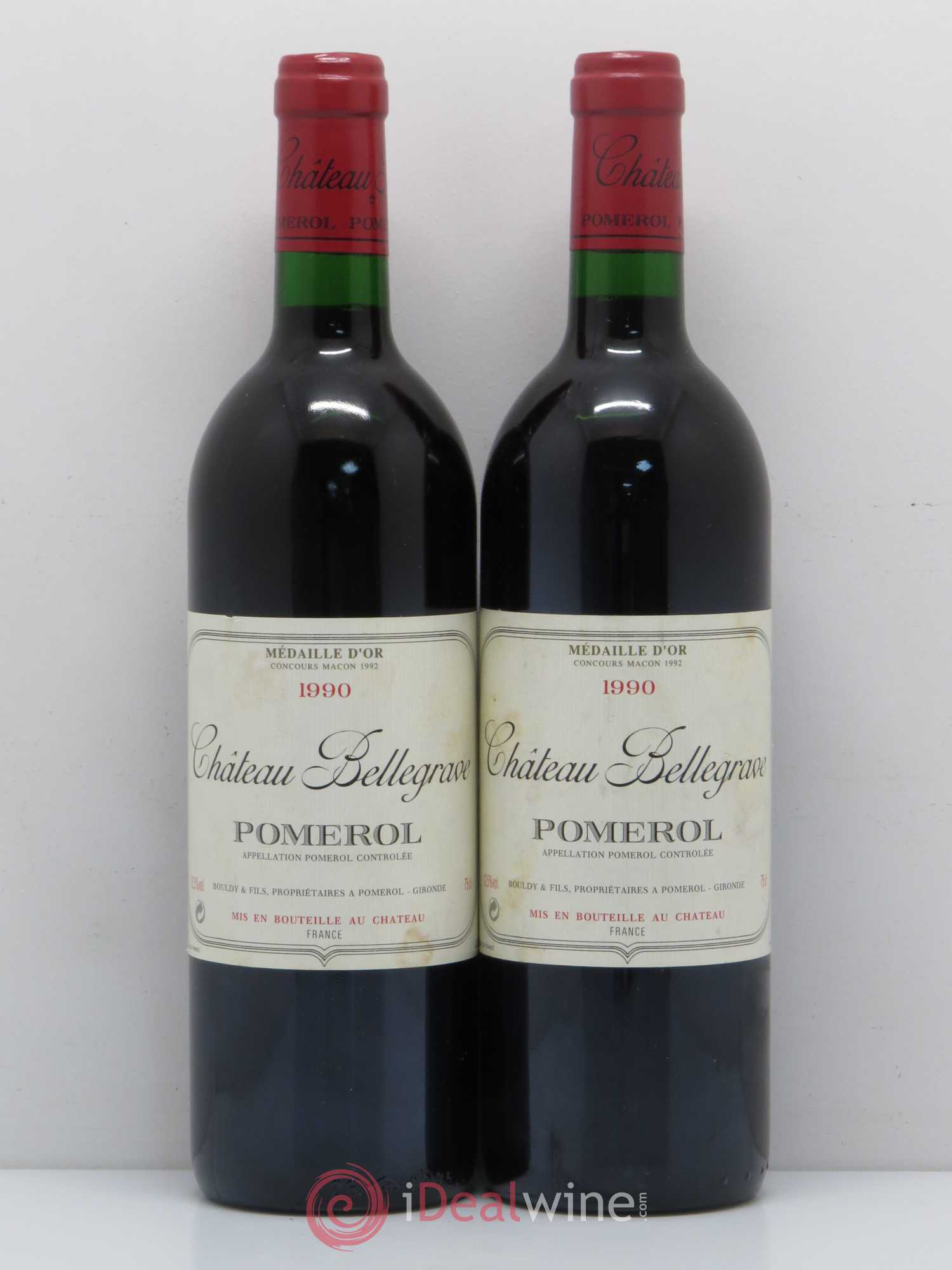 Château Bellegrave 1990 - Lot de 2 bouteilles - 0
