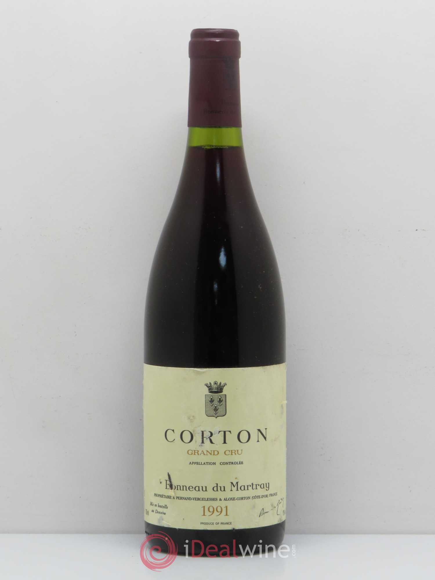 Corton Grand Cru Bonneau du Martray (Domaine) 1991 - Lot de 1 bouteille - 0