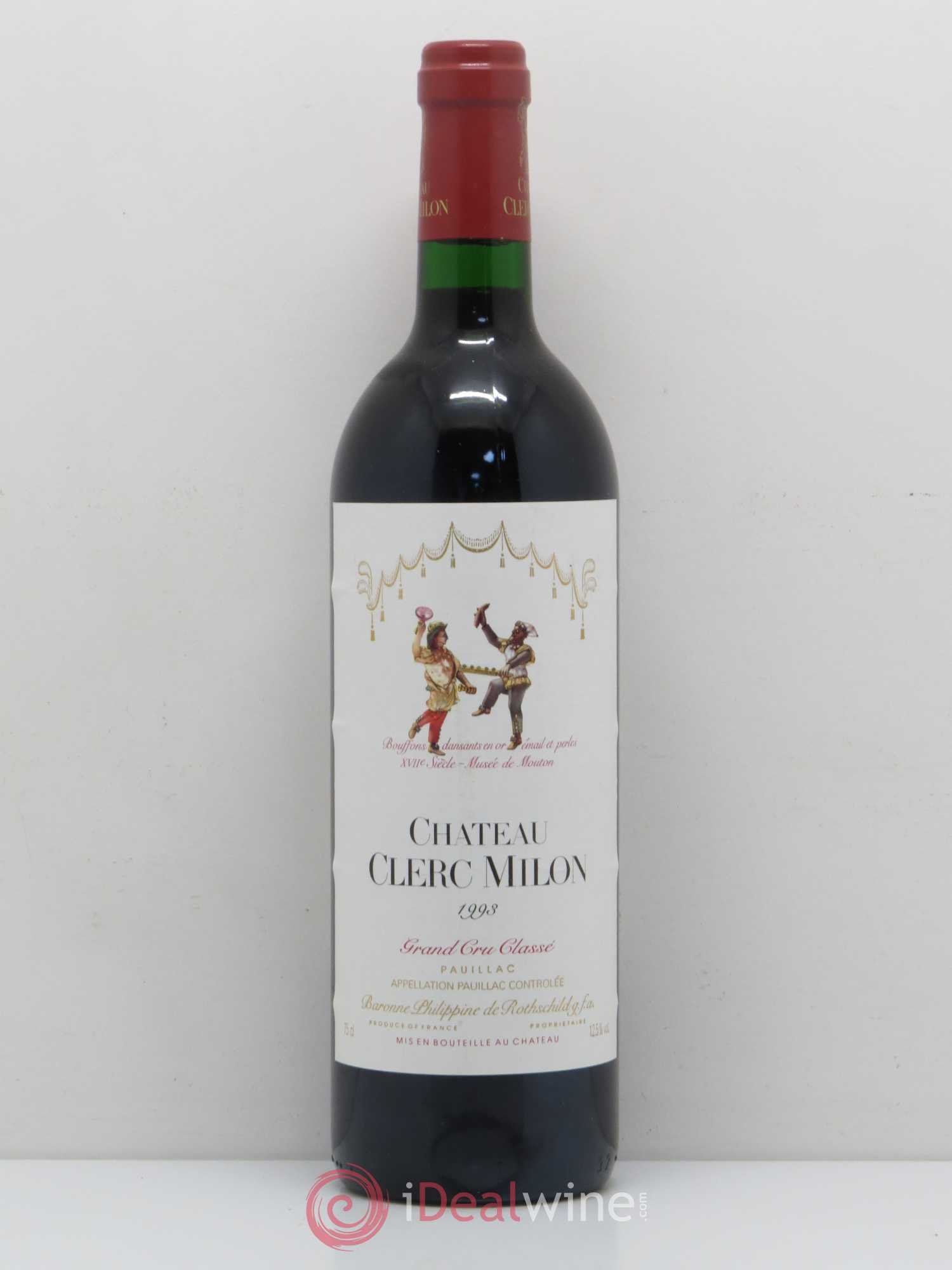 Château Clerc Milon 5ème Grand Cru Classé 1993 - Lot de 1 bouteille - 0
