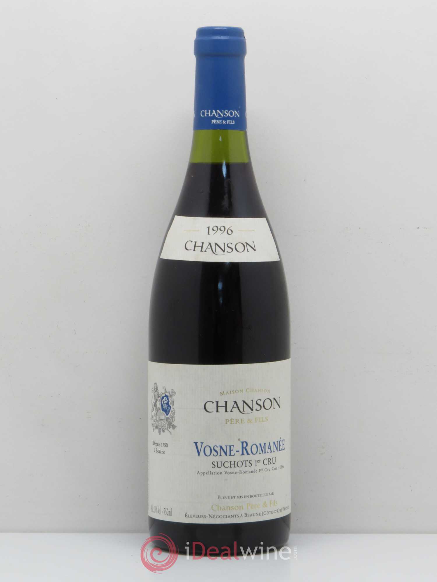 Vosne-Romanée 1er Cru Suchots Maison Chanson 1996 - Lot de 1 bouteille - 0