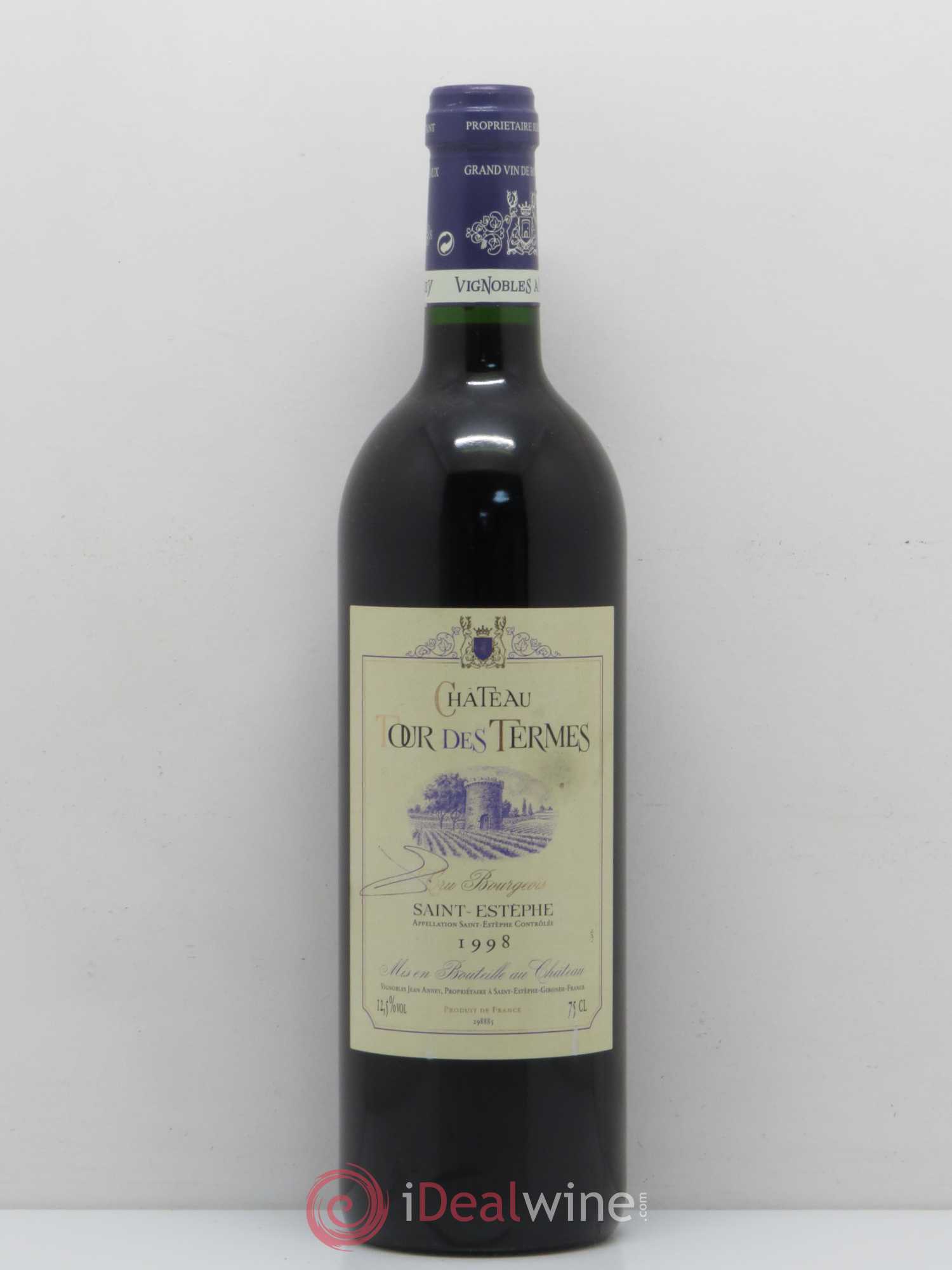 Château Tour des Termes Cru Bourgeois 1998 - Lot de 1 bouteille - 0