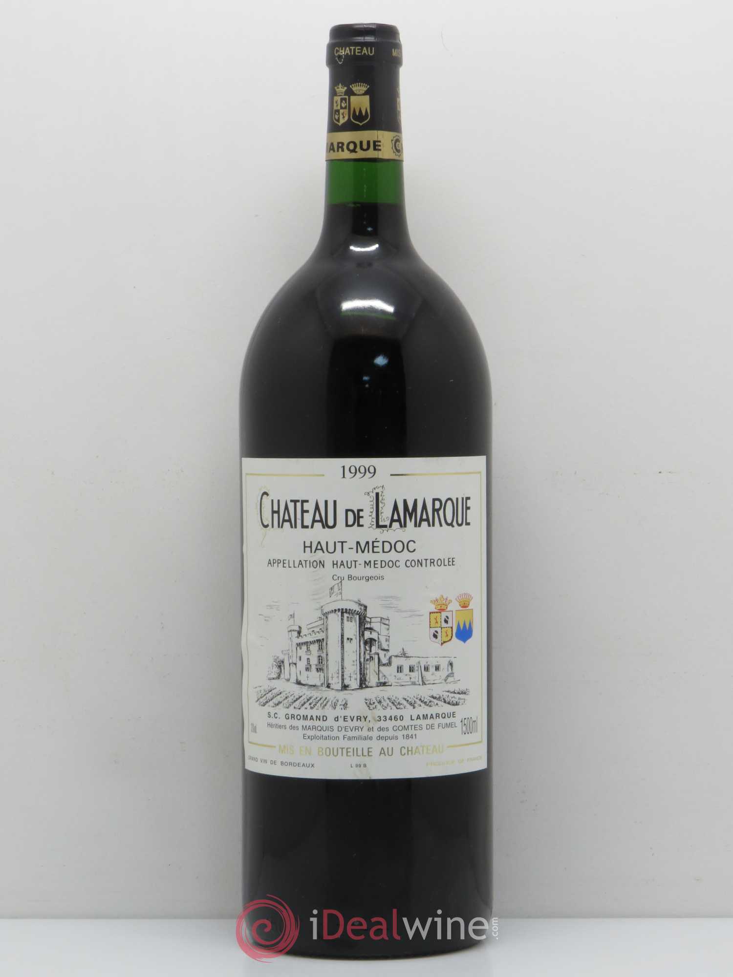 Château de Lamarque Cru Bourgeois 1999 - Lot de 1 magnum - 0