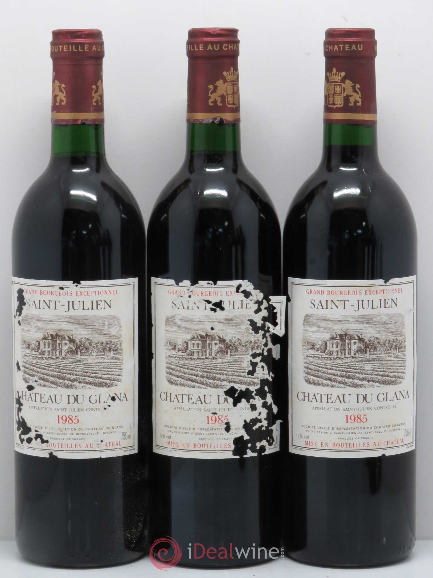 Château du Glana 1985 - Lot de 6 bouteilles - 1