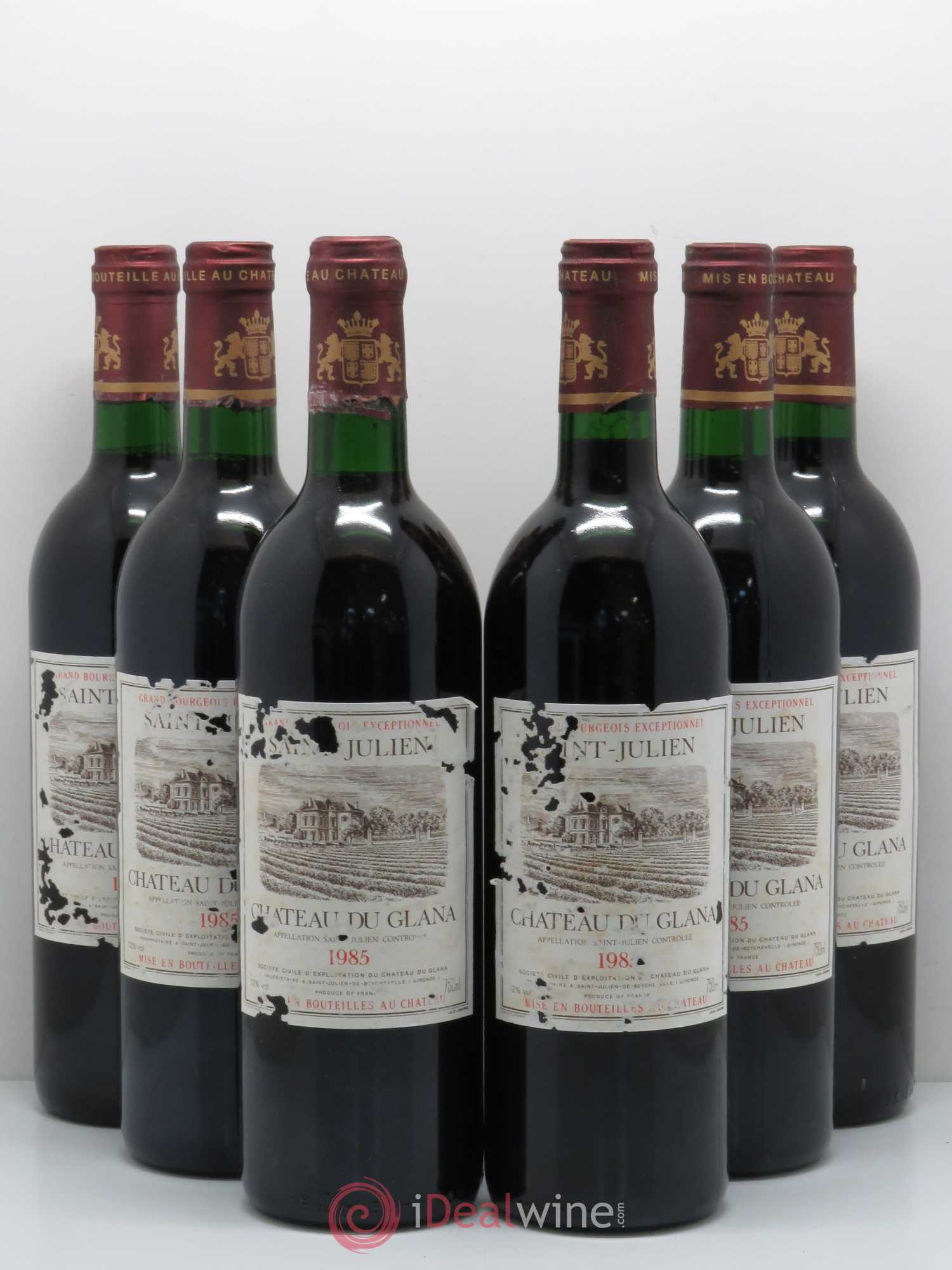 Château du Glana 1985 - Lot de 6 bouteilles - 0