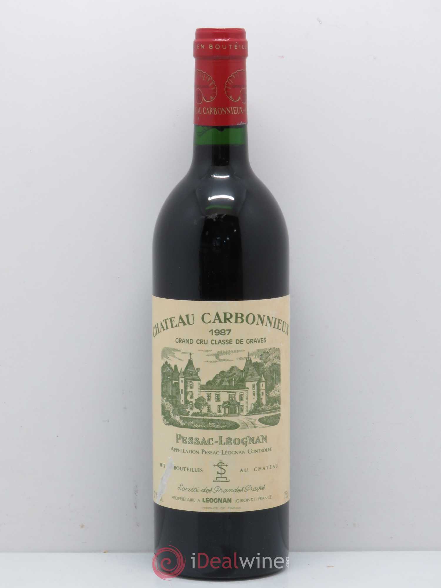 Château Carbonnieux Cru Classé de Graves 1987 - Lot de 1 bouteille - 0