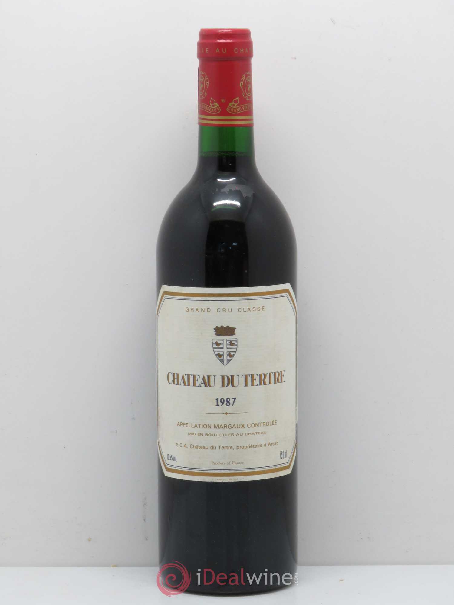 Château du Tertre 5ème Grand Cru Classé 1987 - Lot de 1 bouteille - 0