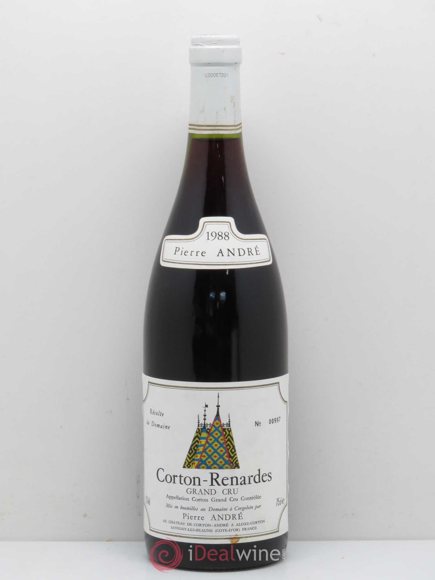 Corton Grand Cru Renardes Pierre André 1988 - Lot de 1 bouteille - 0