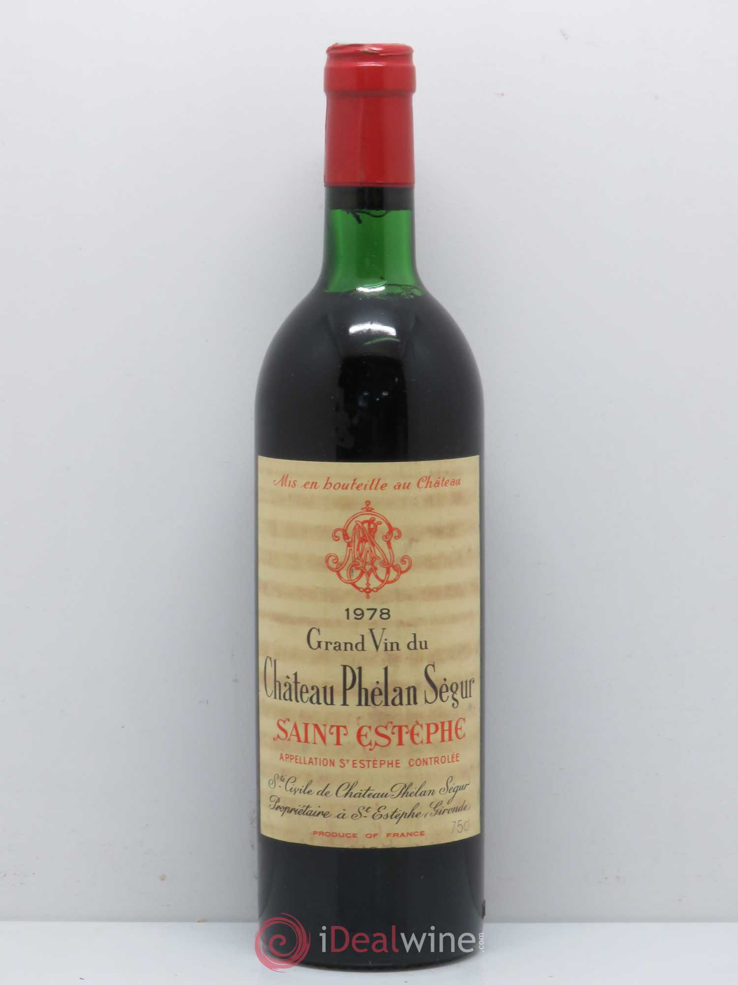 Château Phélan Ségur 1978 - Lot de 1 bouteille - 0