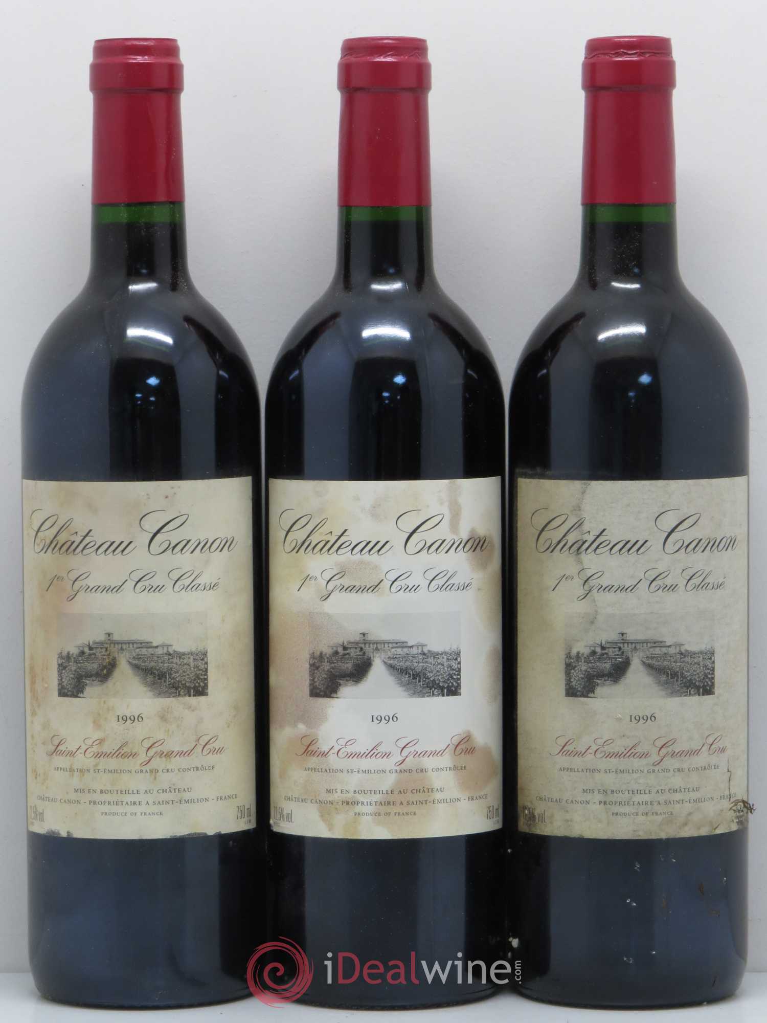 Château Canon 1er Grand Cru Classé B 1996 - Lot de 12 bouteilles - 2