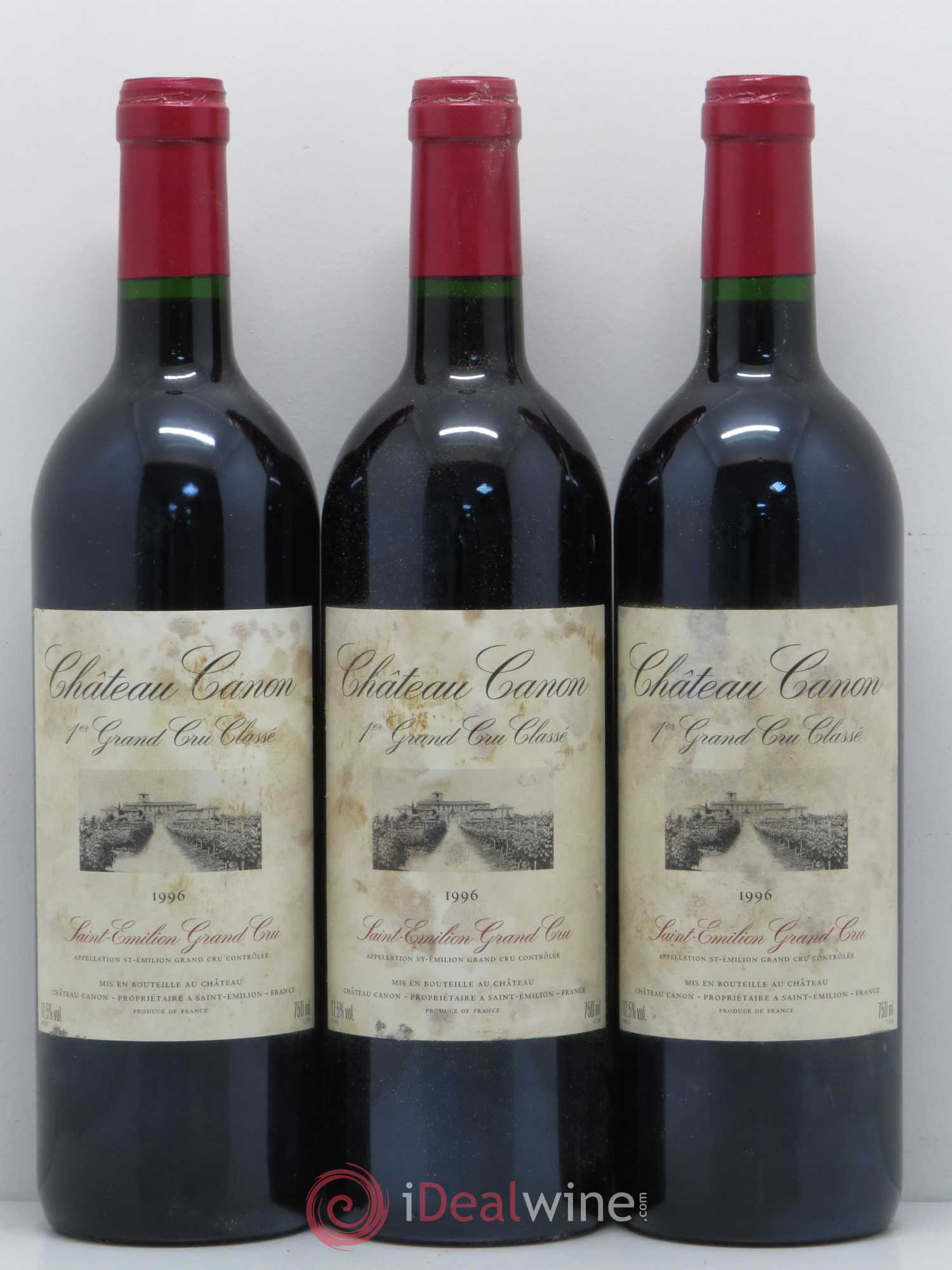 Château Canon 1er Grand Cru Classé B 1996 - Lot de 12 bouteilles - 3