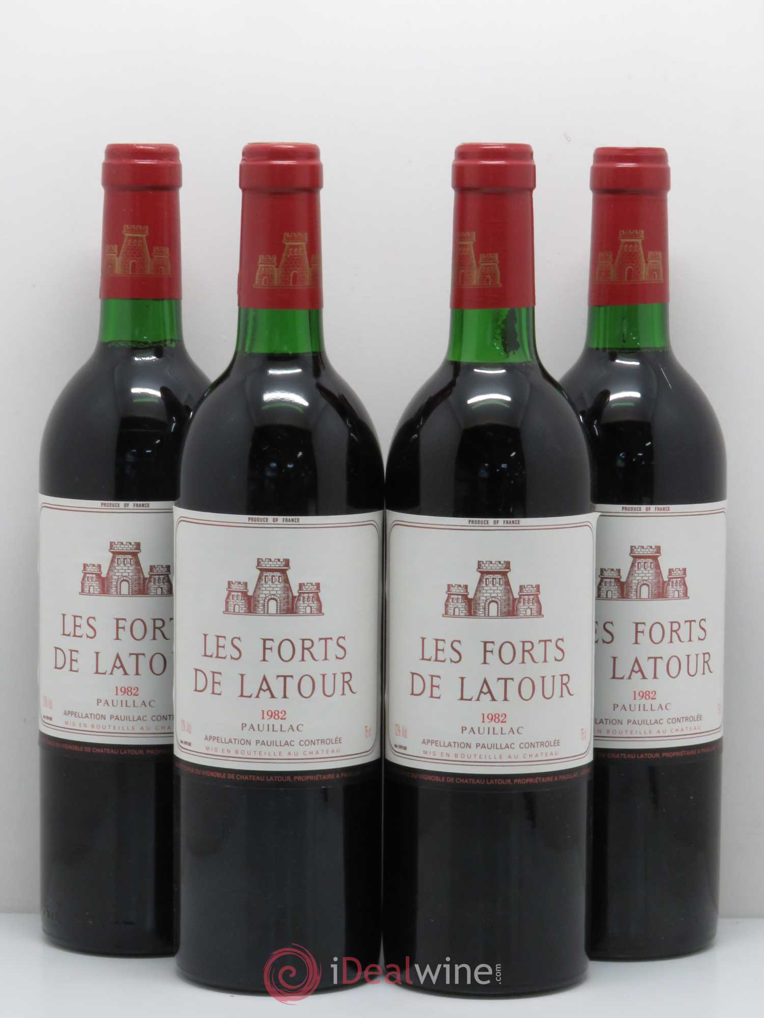 Les Forts de Latour Second Vin 1982 - Lot de 4 bouteilles - 0