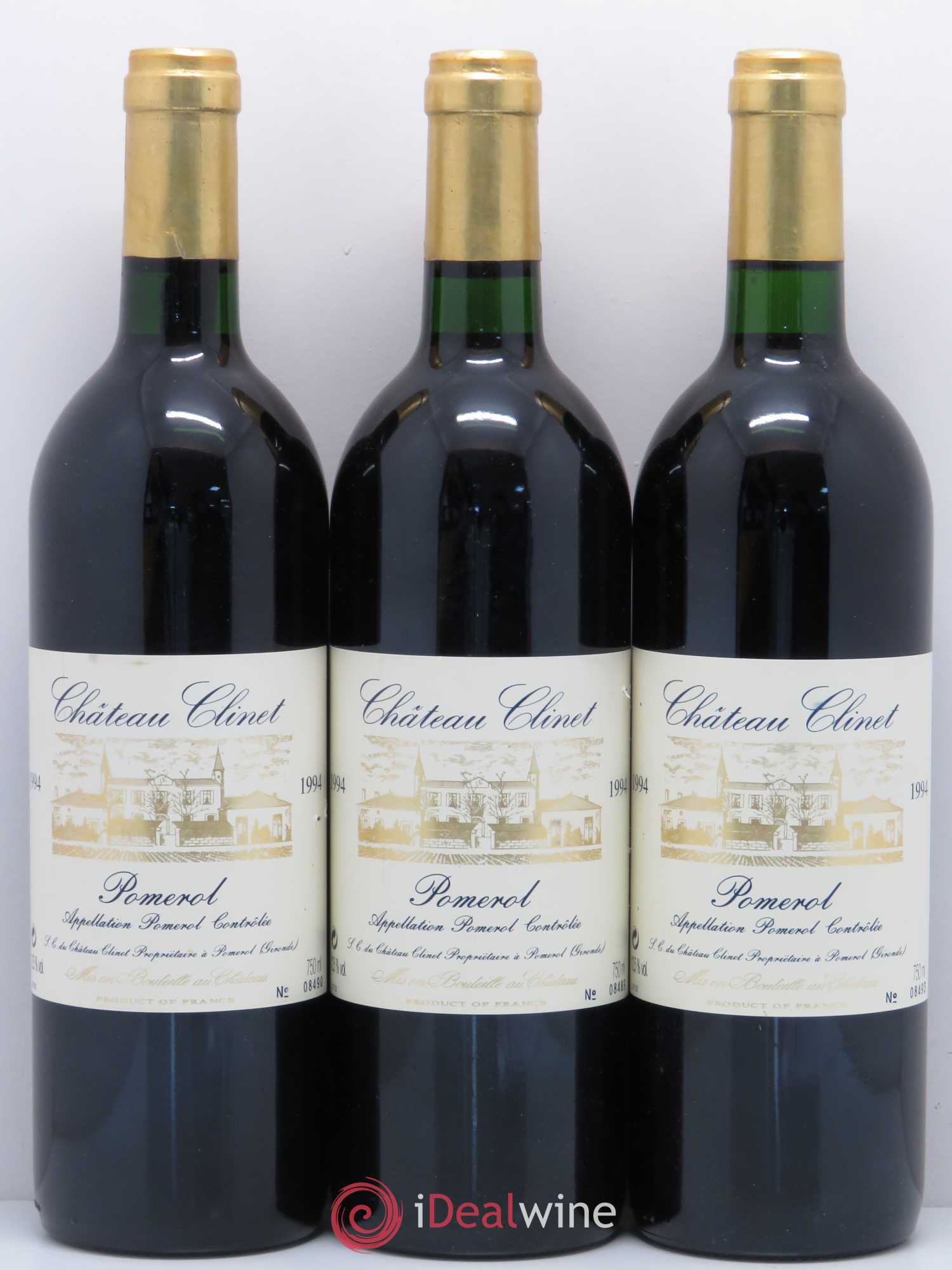Château Clinet 1994 - Lot de 3 bouteilles - 0