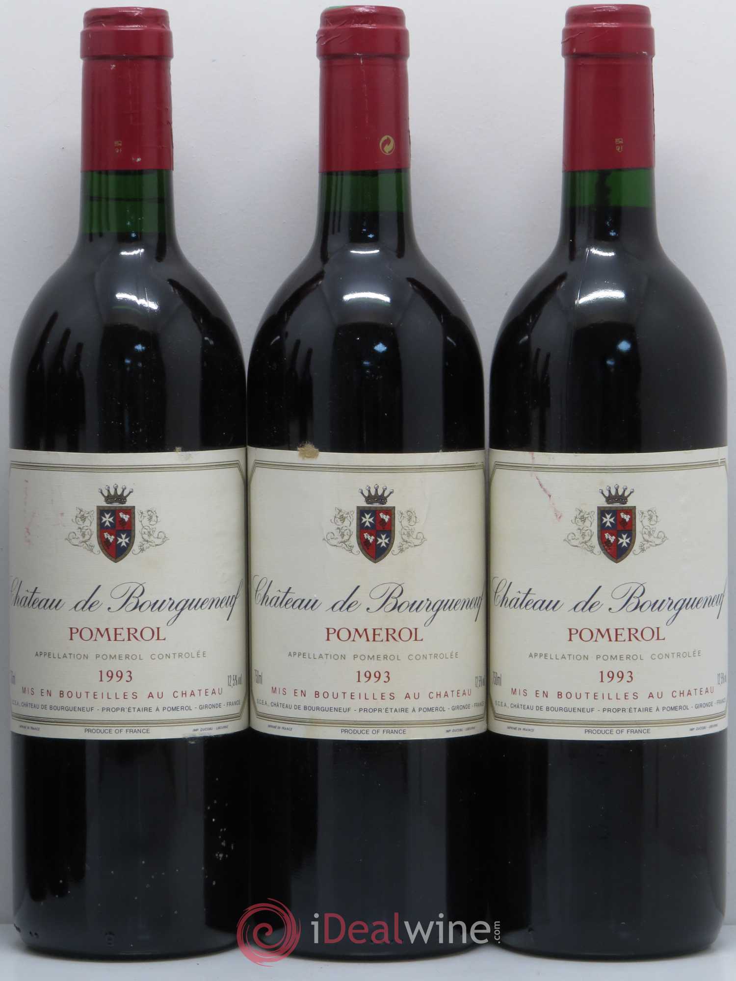 Château Bourgneuf 1993 - Lot de 6 bouteilles - 1