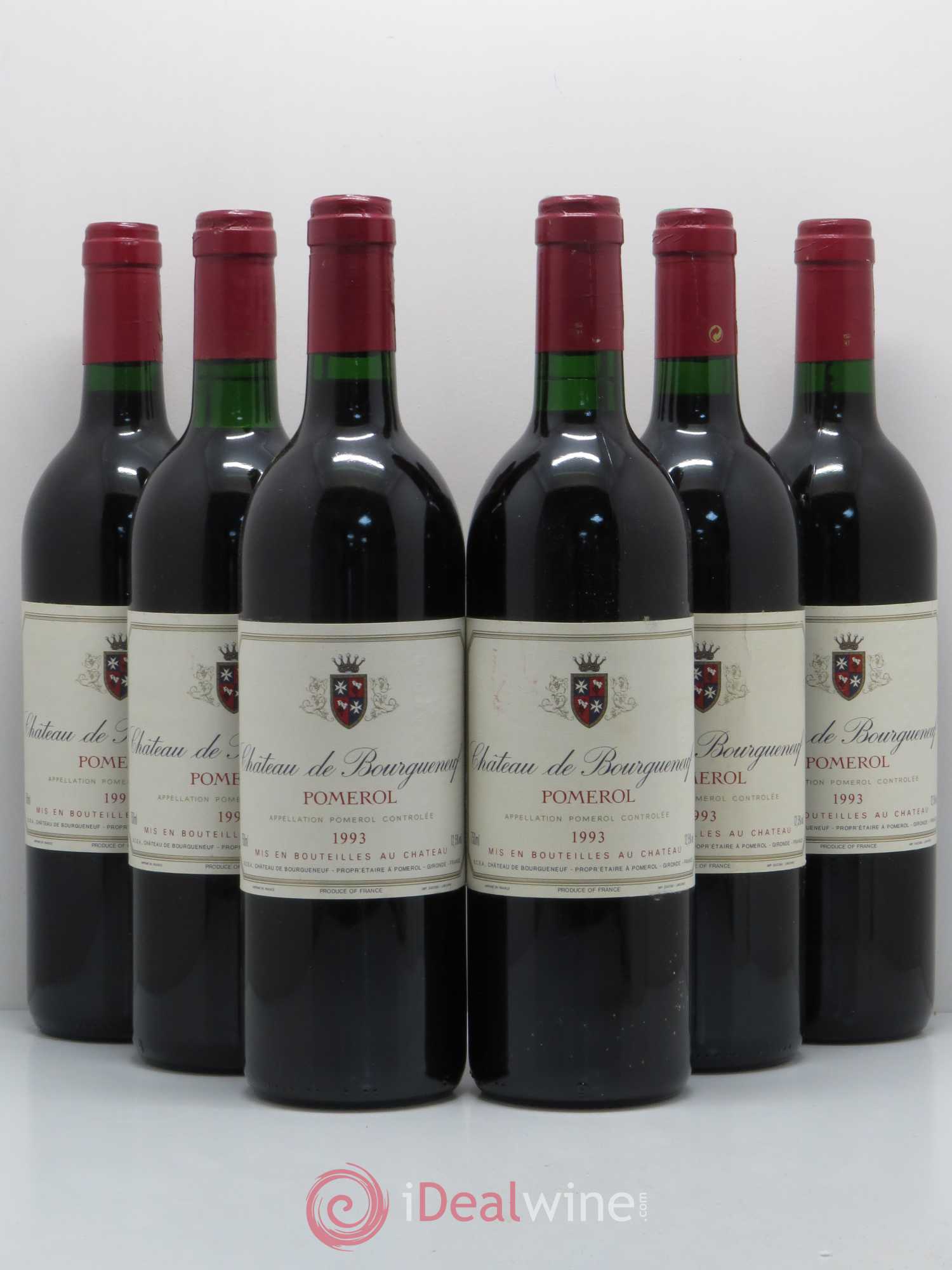 Château Bourgneuf 1993 - Lot de 6 bouteilles - 0