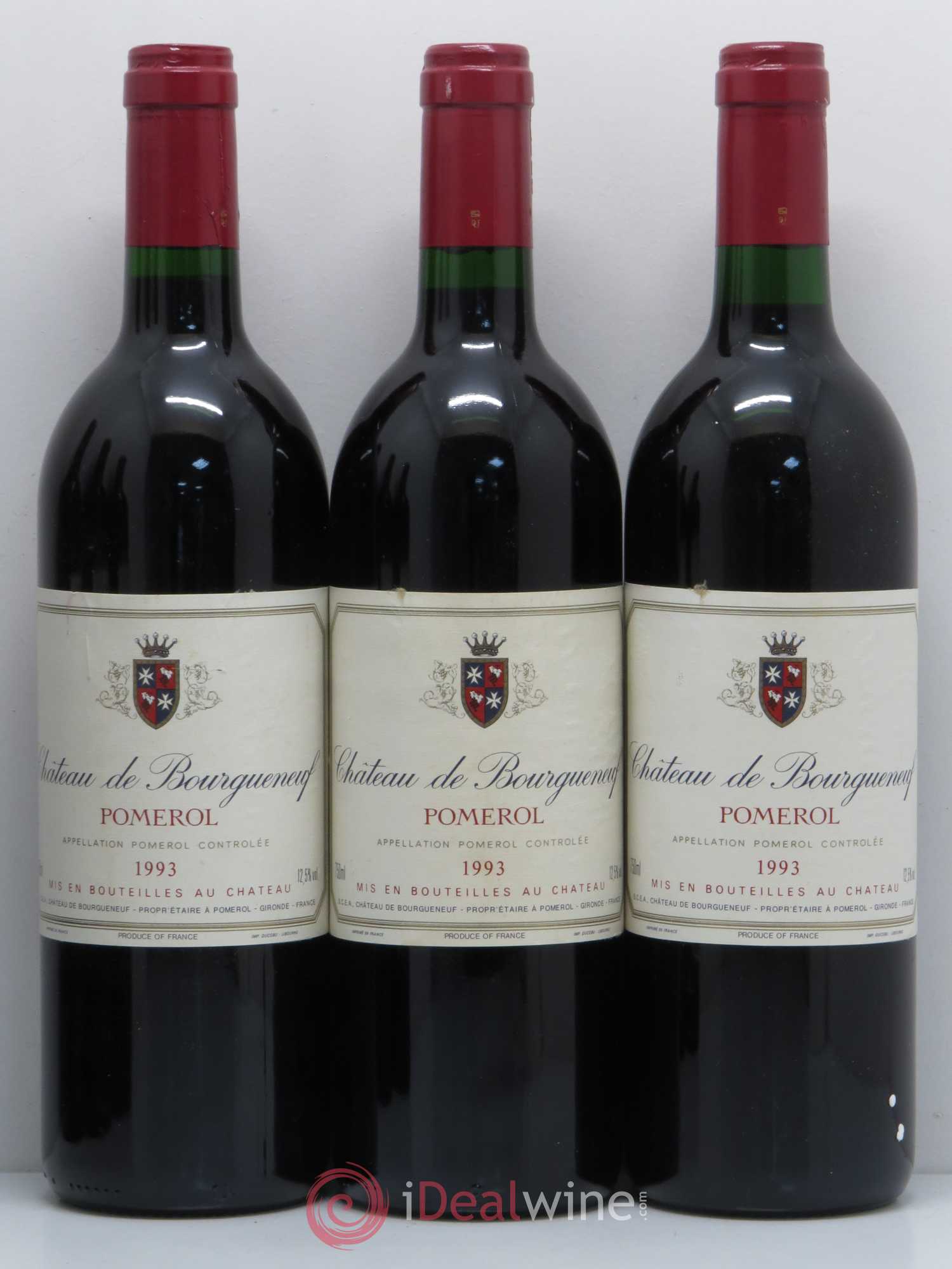 Château Bourgneuf 1993 - Lot of 6 bottles - 1