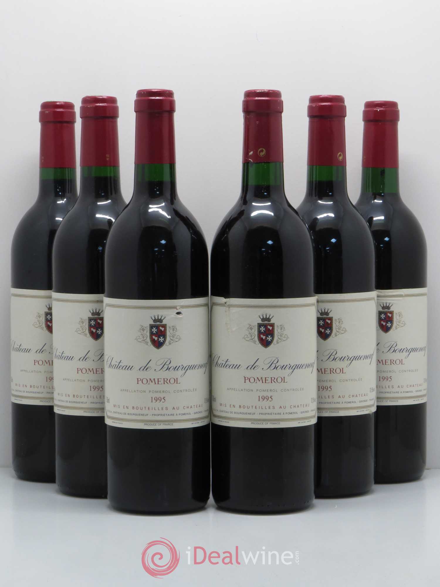 Château Bourgneuf 1995 - Lot de 6 bouteilles - 0